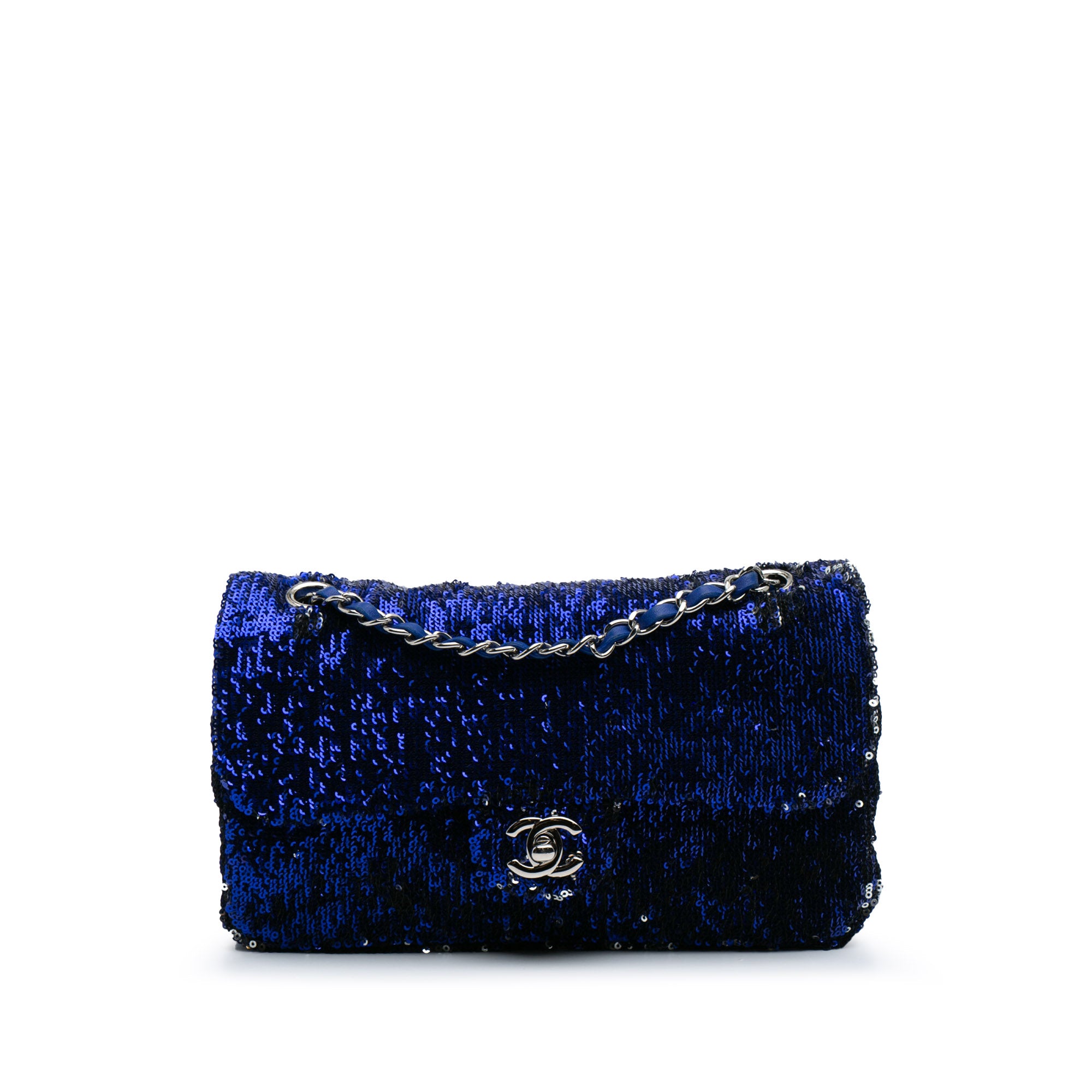 Chanel Medium Classic Sequin Single Flap - image 1