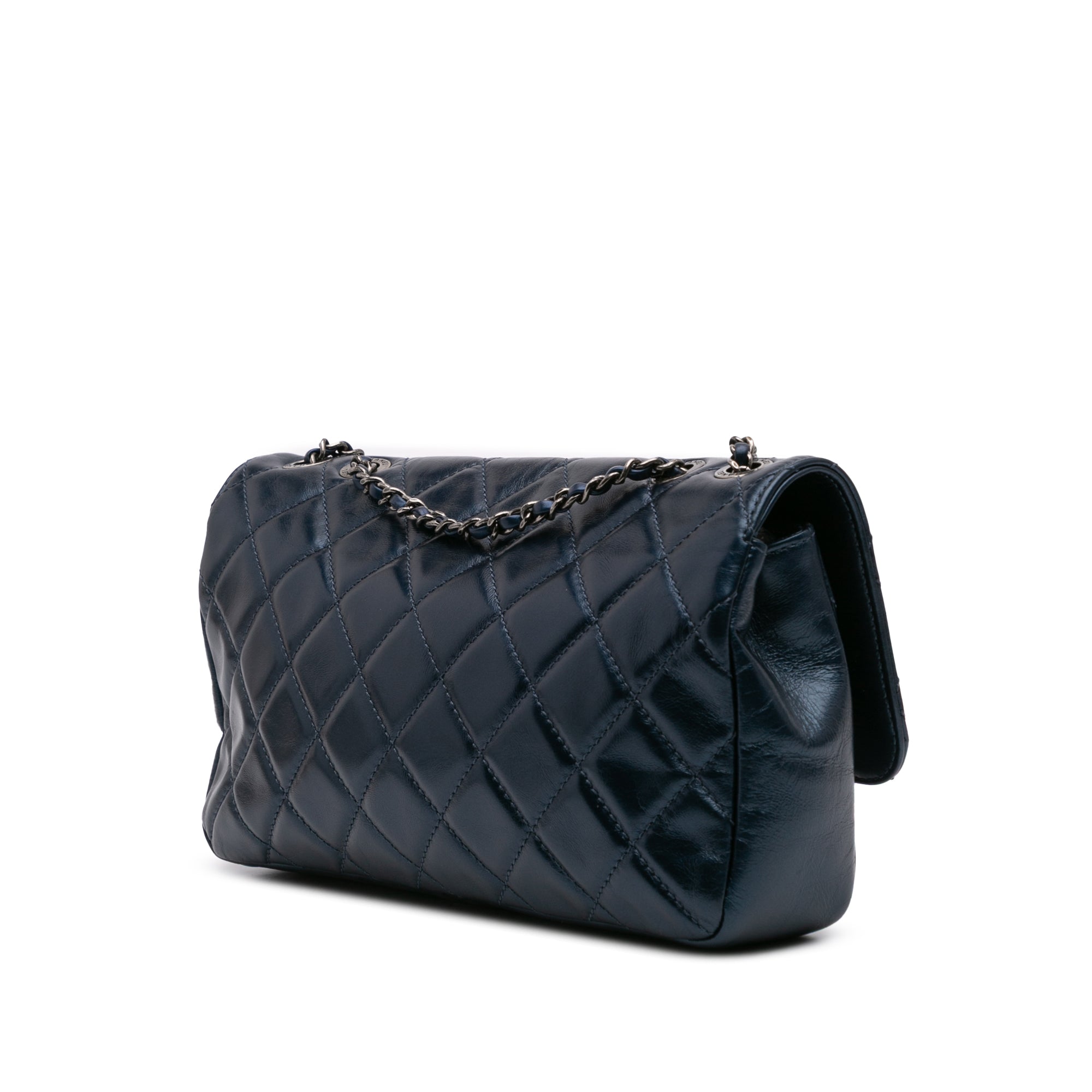 Chanel Quilted Glazed Calfskin Coco Pleats Flap - image 2