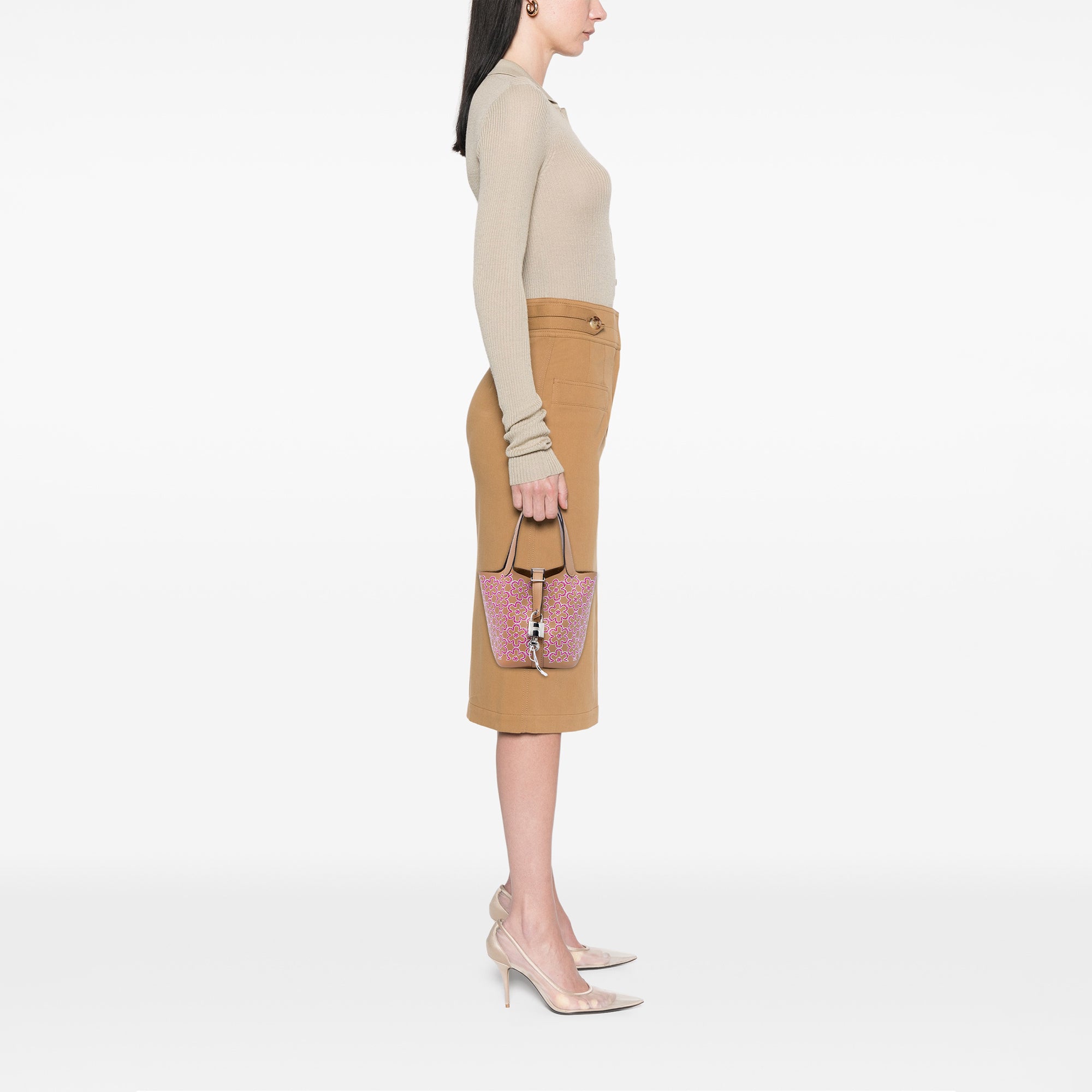 Hermès Micro Swift Lucky Daisy Picotin Lock 14 - image 5
