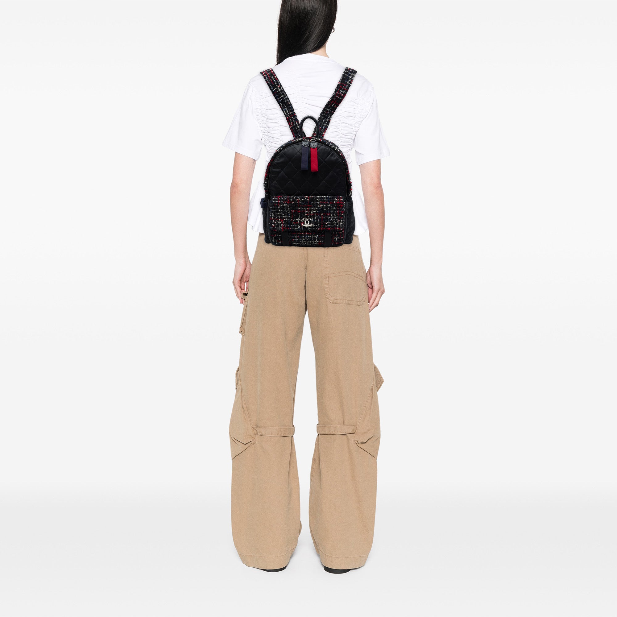 Chanel Quilted Nylon and Tweed Astronaut Essentials Backpack - image 6