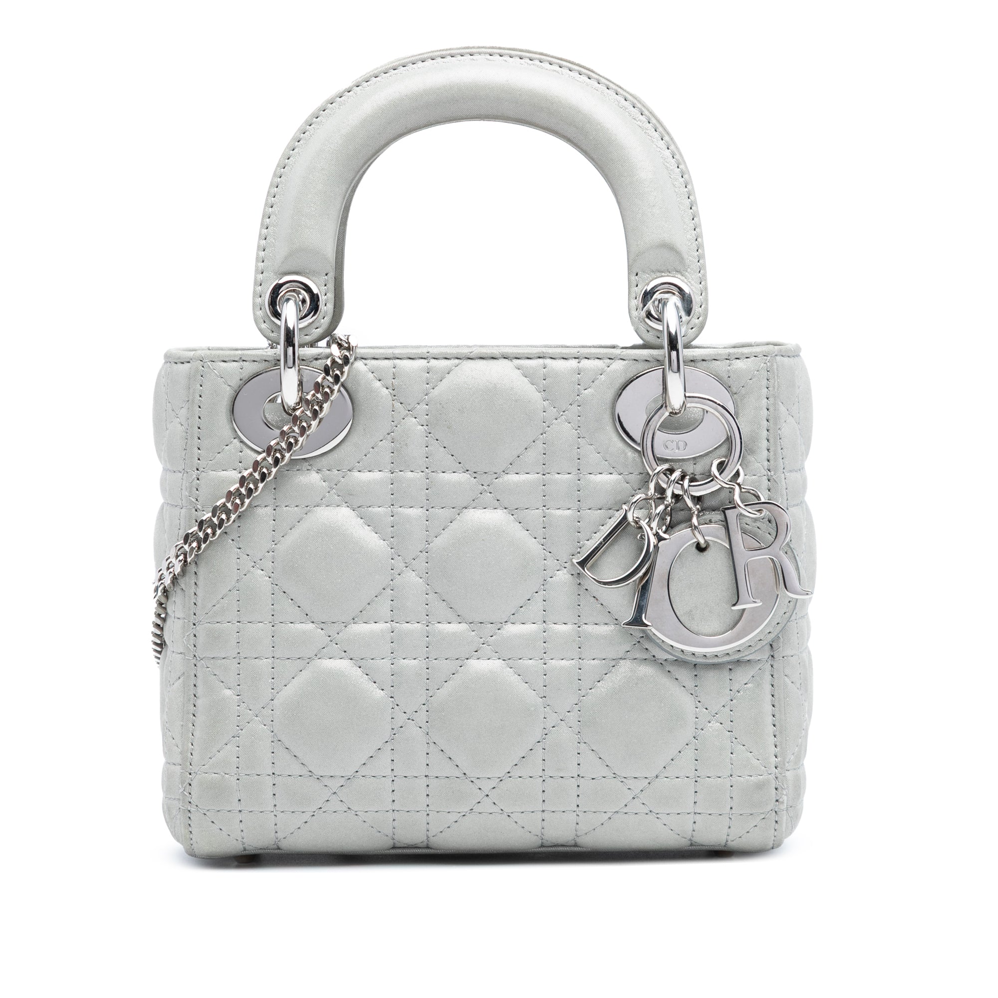 Dior Mini Iridescent Lambskin Cannage Lady Dior - image 1