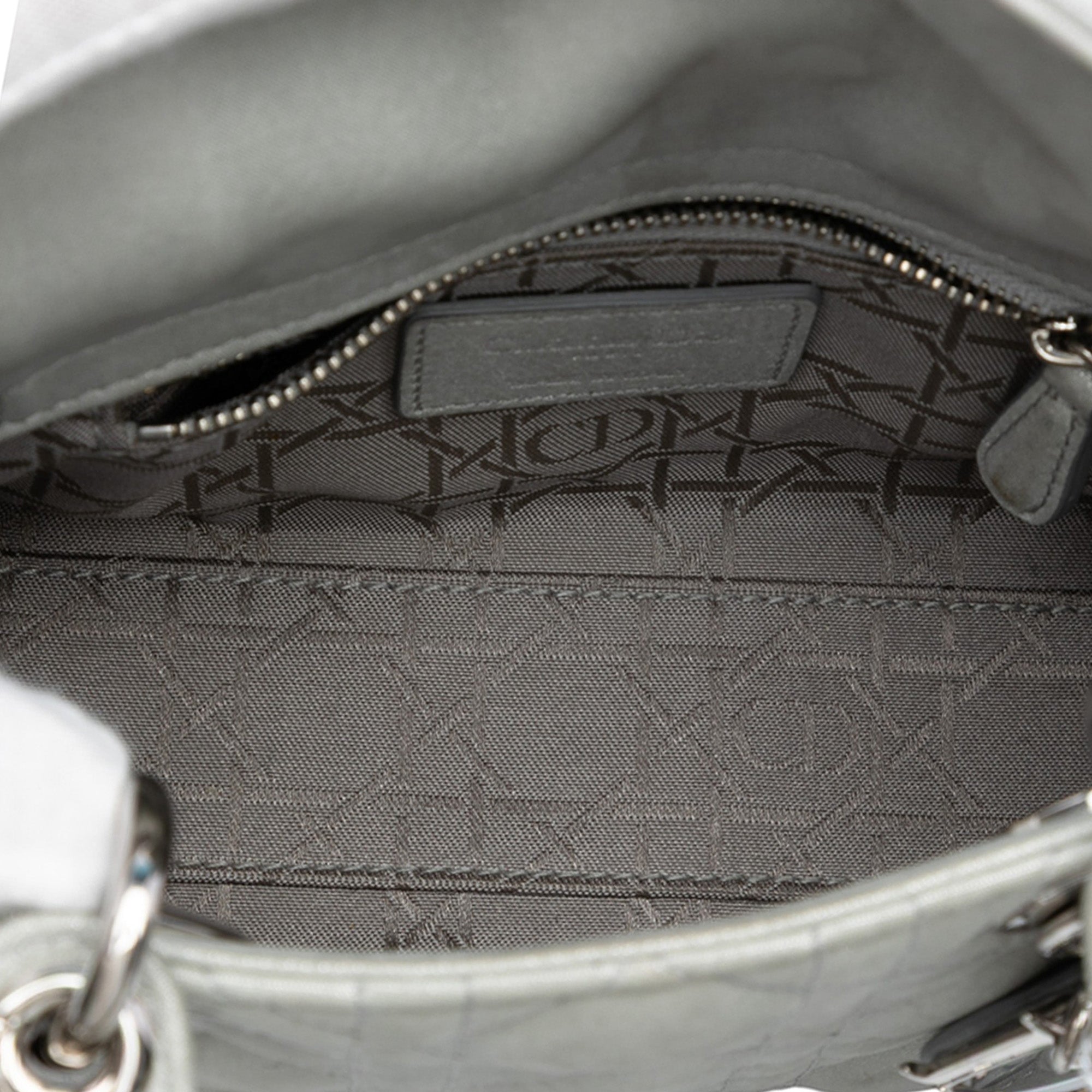 Dior Mini Iridescent Lambskin Cannage Lady Dior - image 4