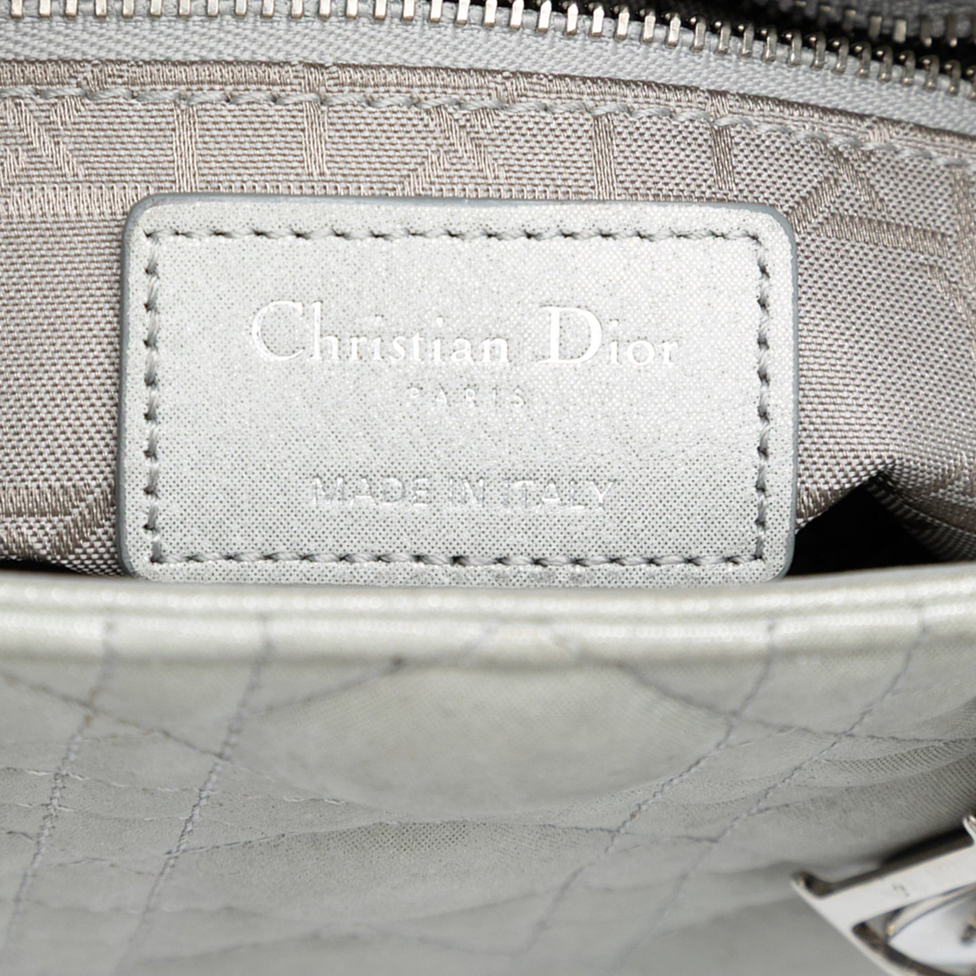 Dior Mini Iridescent Lambskin Cannage Lady Dior - image 5