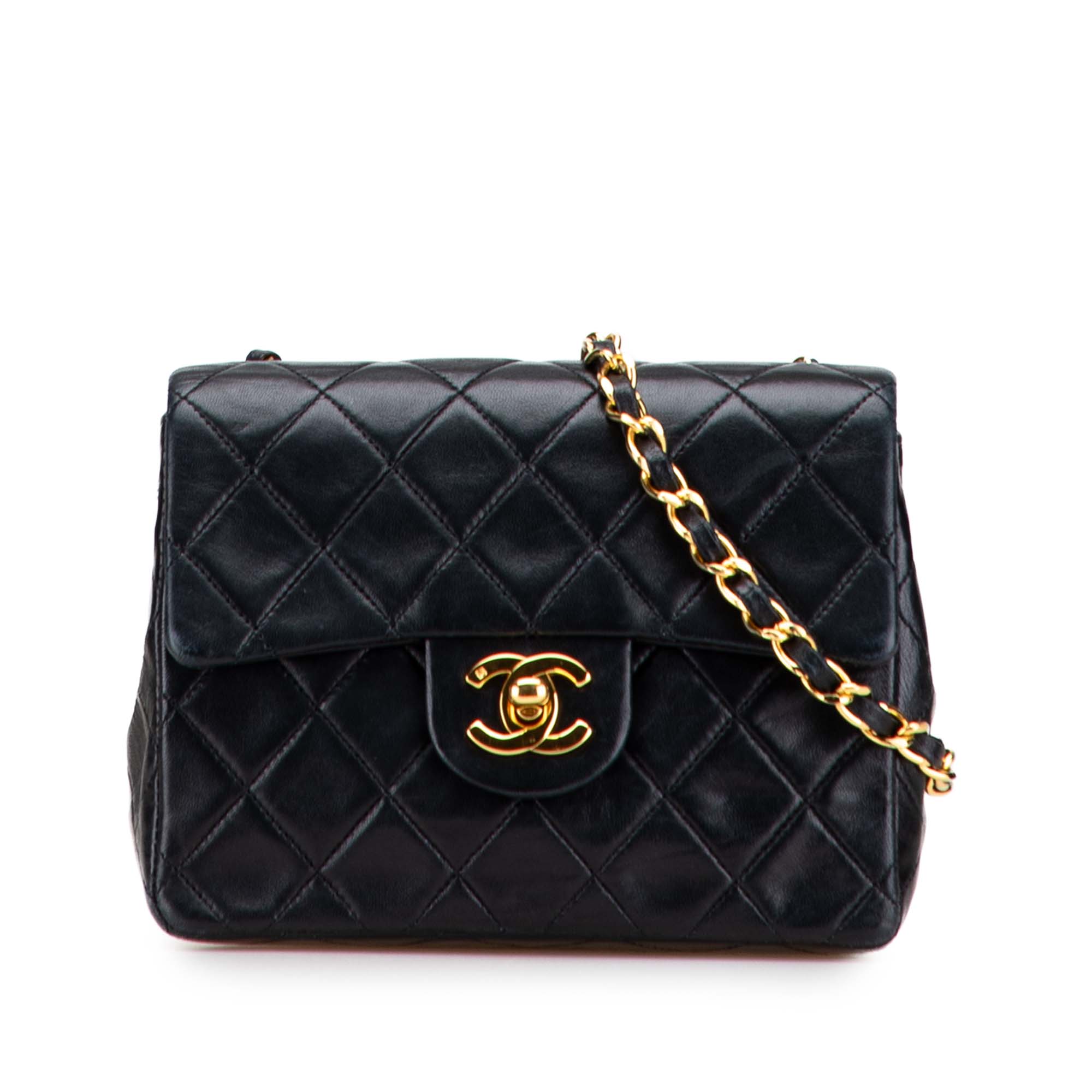 Chanel Mini Square Classic Lambskin Single Flap - image 1