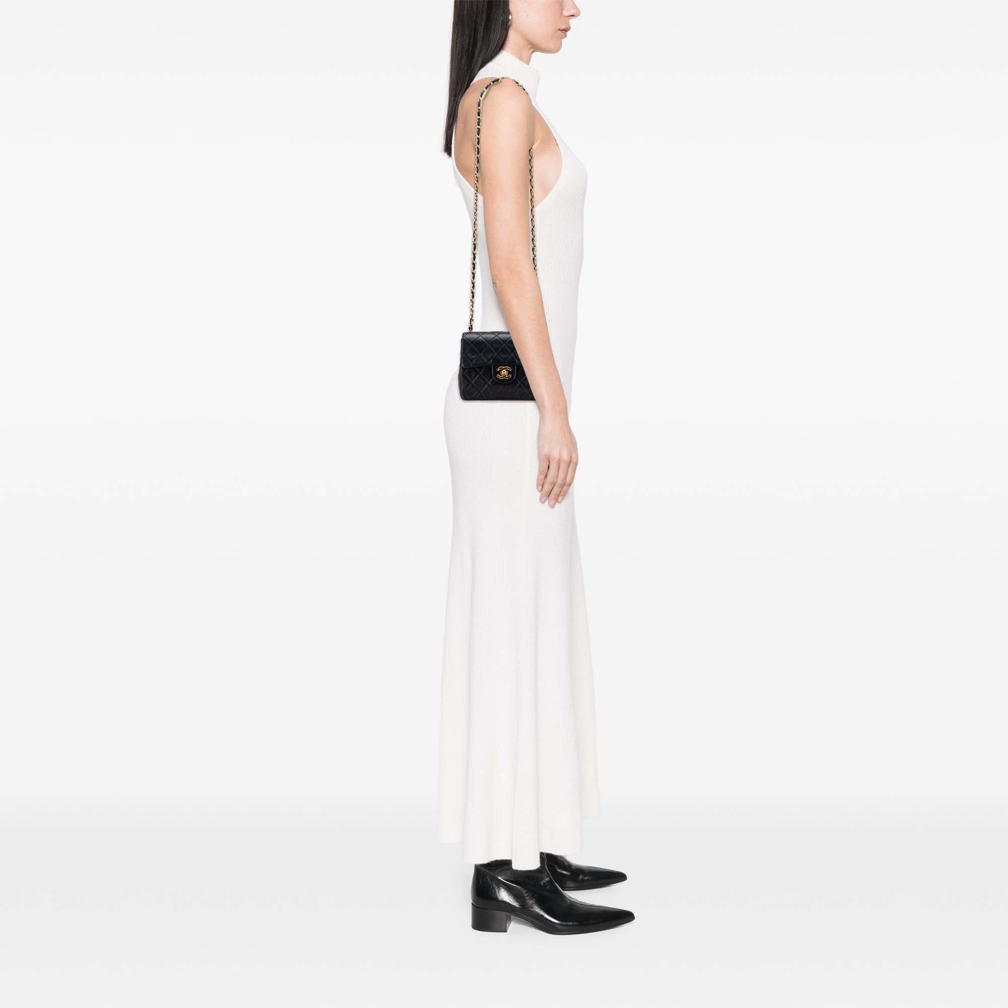 Chanel Mini Square Classic Lambskin Single Flap - image 10