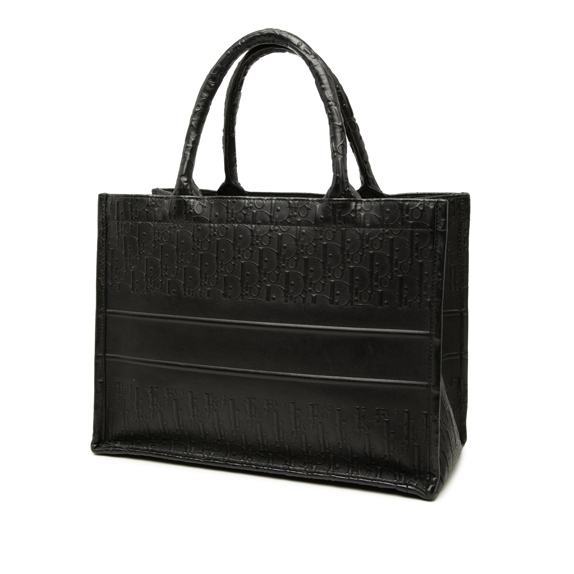 Dior Medium Oblique Embossed Leather Book Tote - image 2