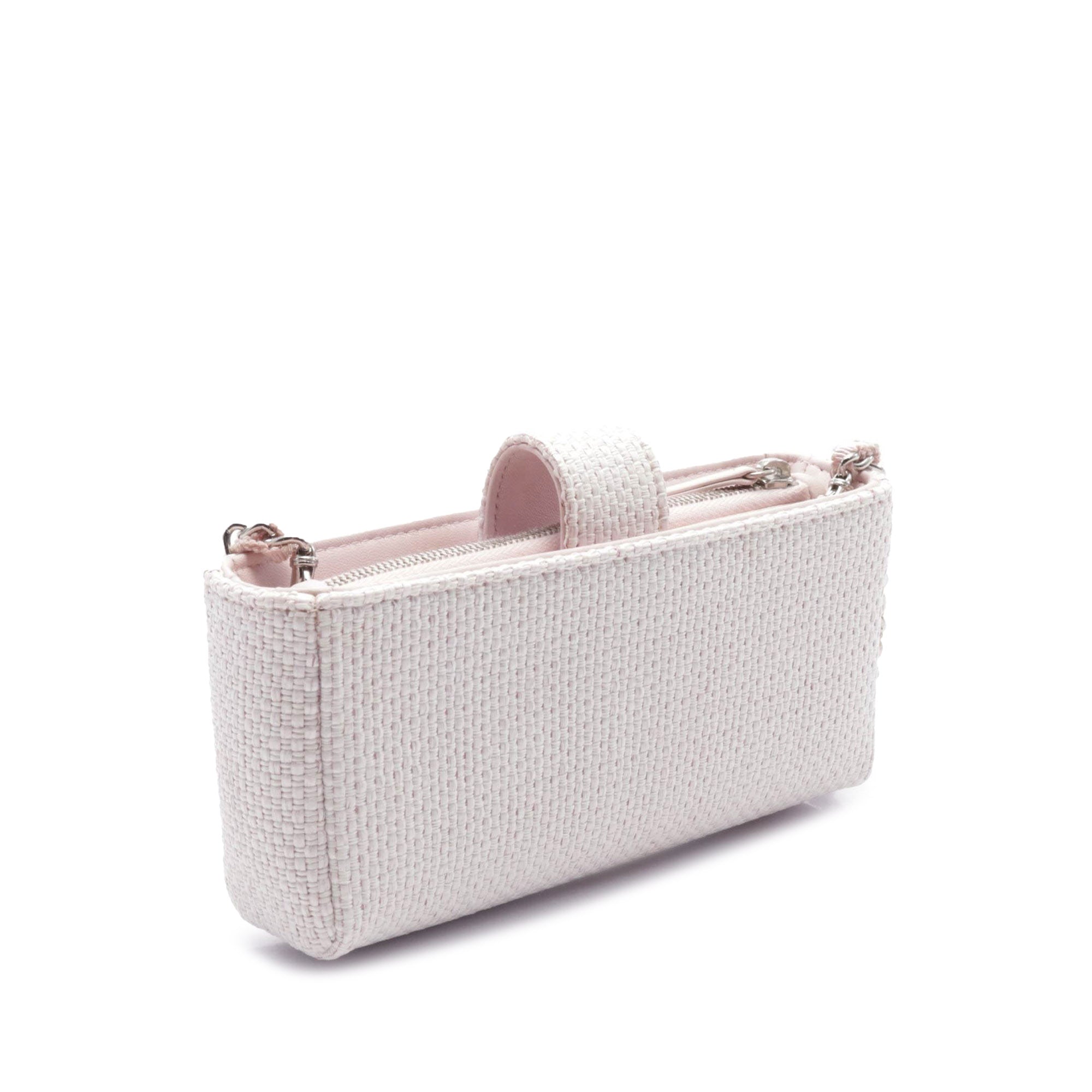 Chanel Raffia Deauville Phone Clutch on Chain - image 2
