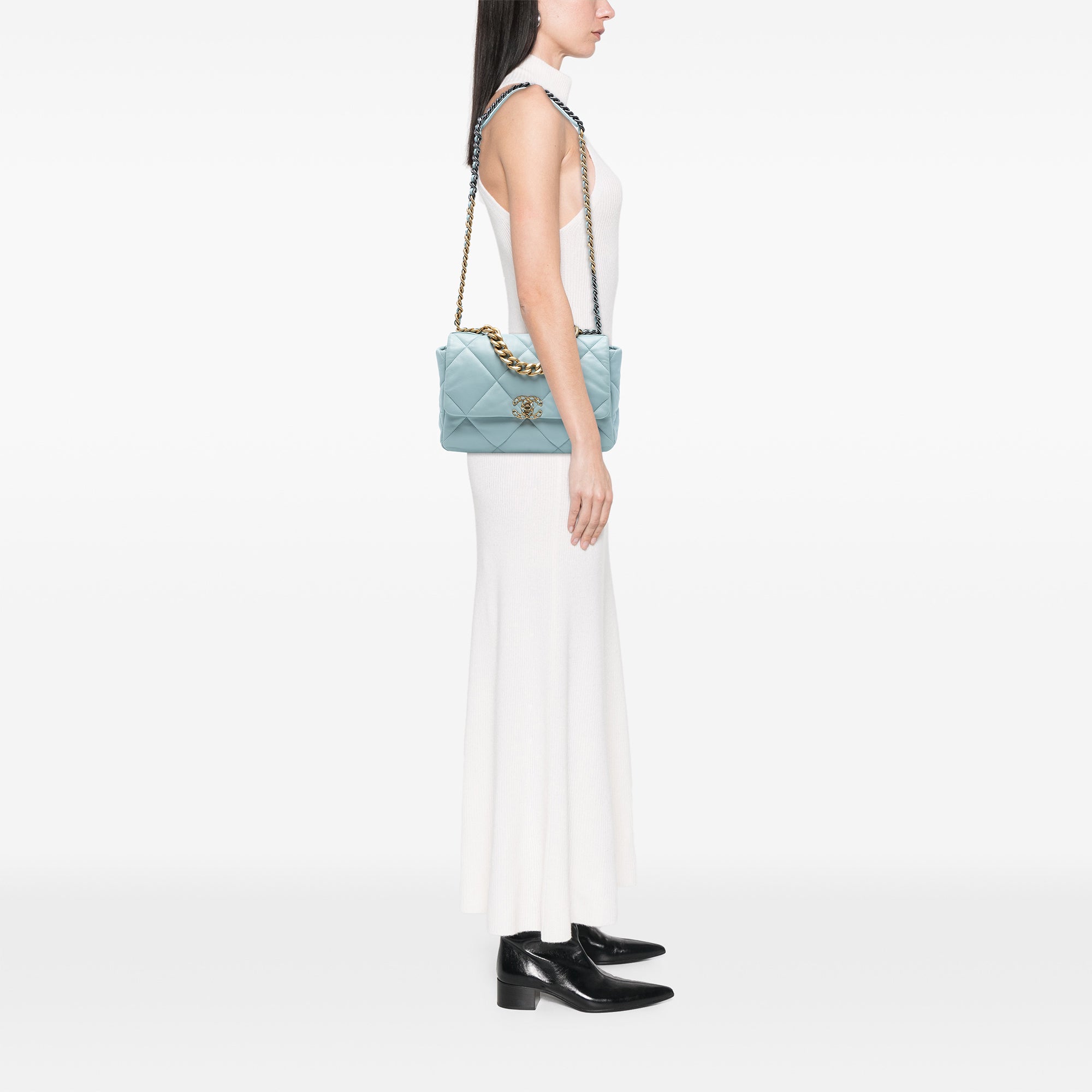 Chanel Large Lambskin 19 Flap - image 7