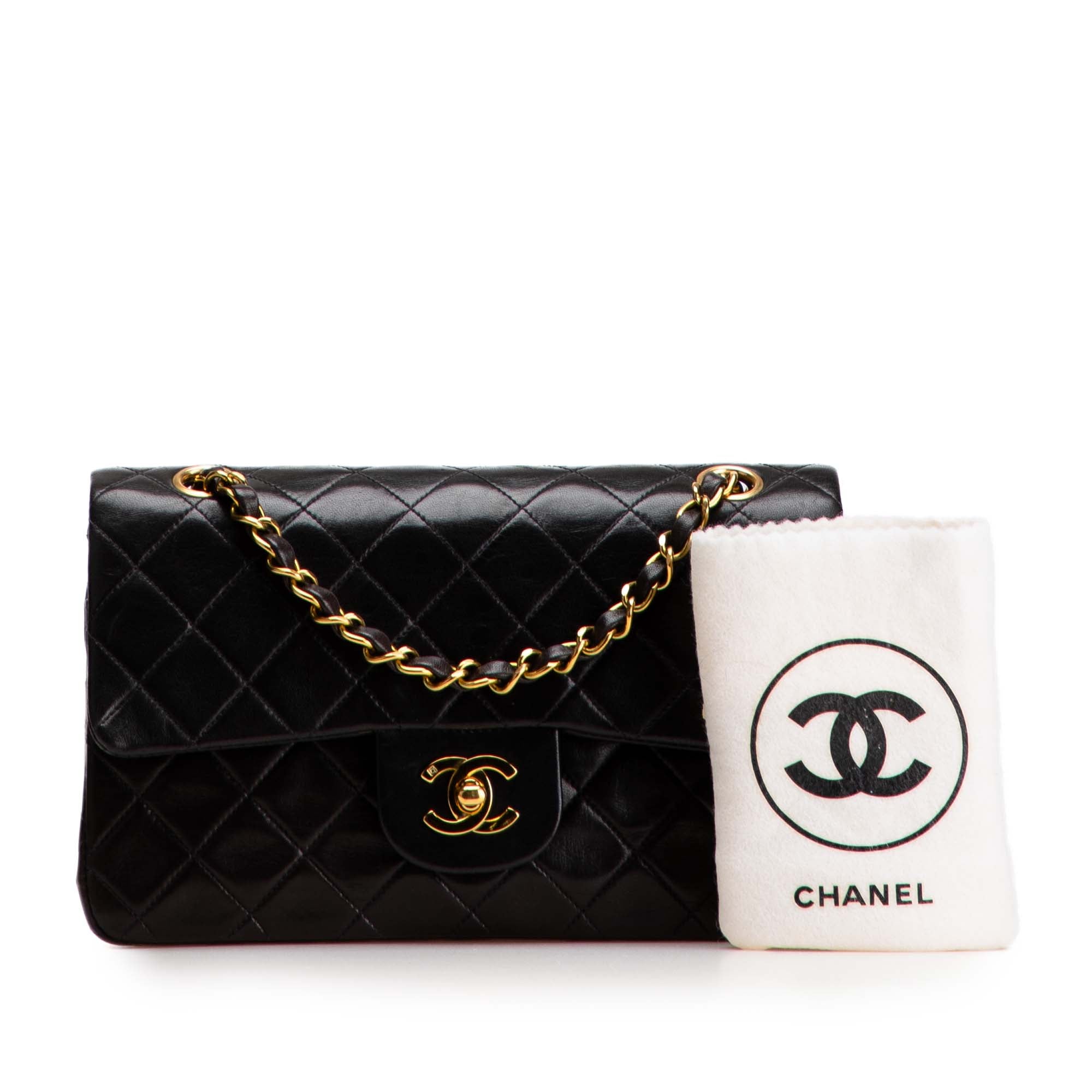 Chanel Small Classic Lambskin Double Flap - image 11