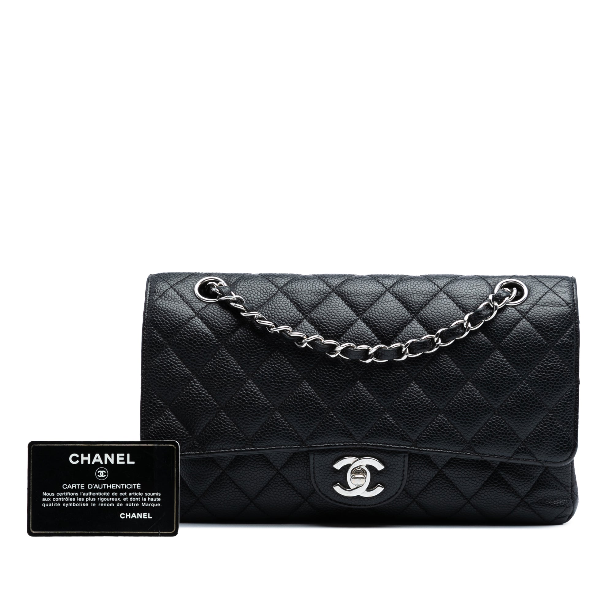 Chanel Medium Classic Caviar Double Flap - image 8