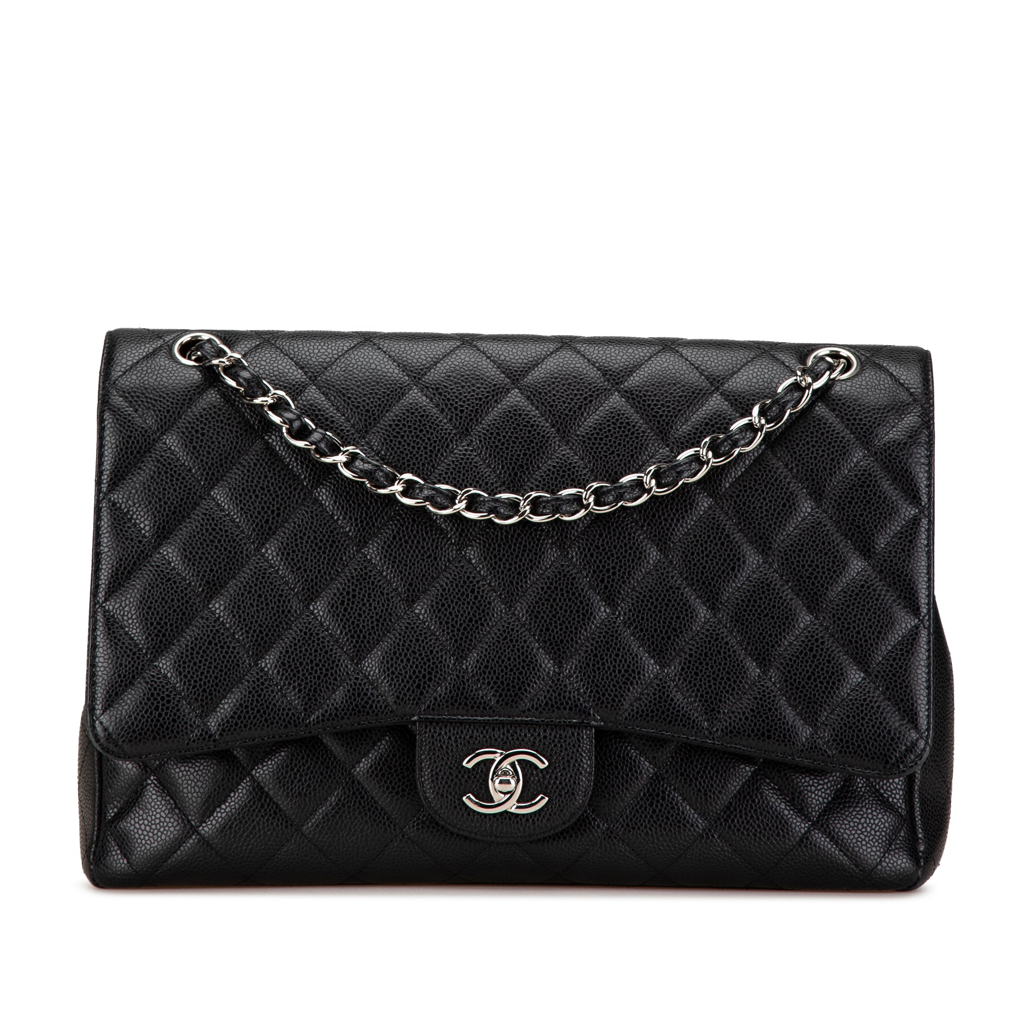 Chanel Maxi Classic Caviar Single Flap - image 1