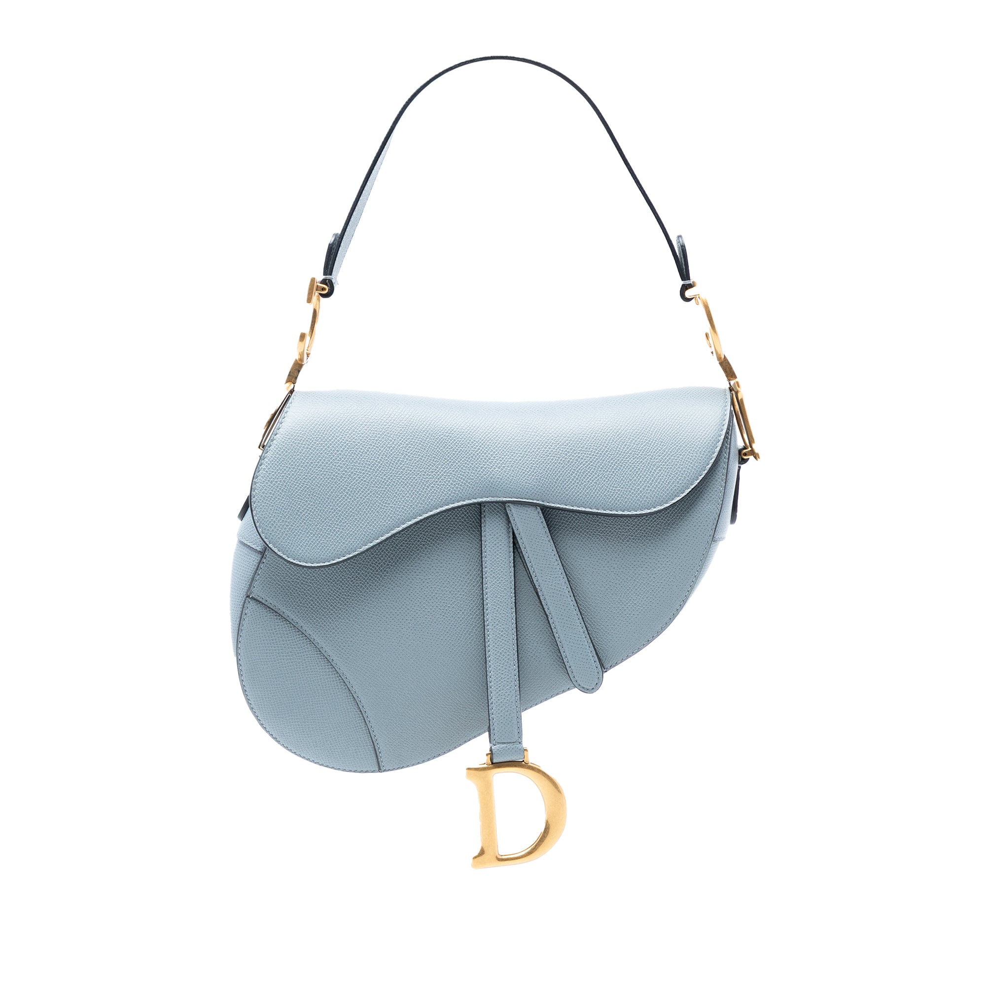 Dior Grained Calfskin Saddle Bag - image 1