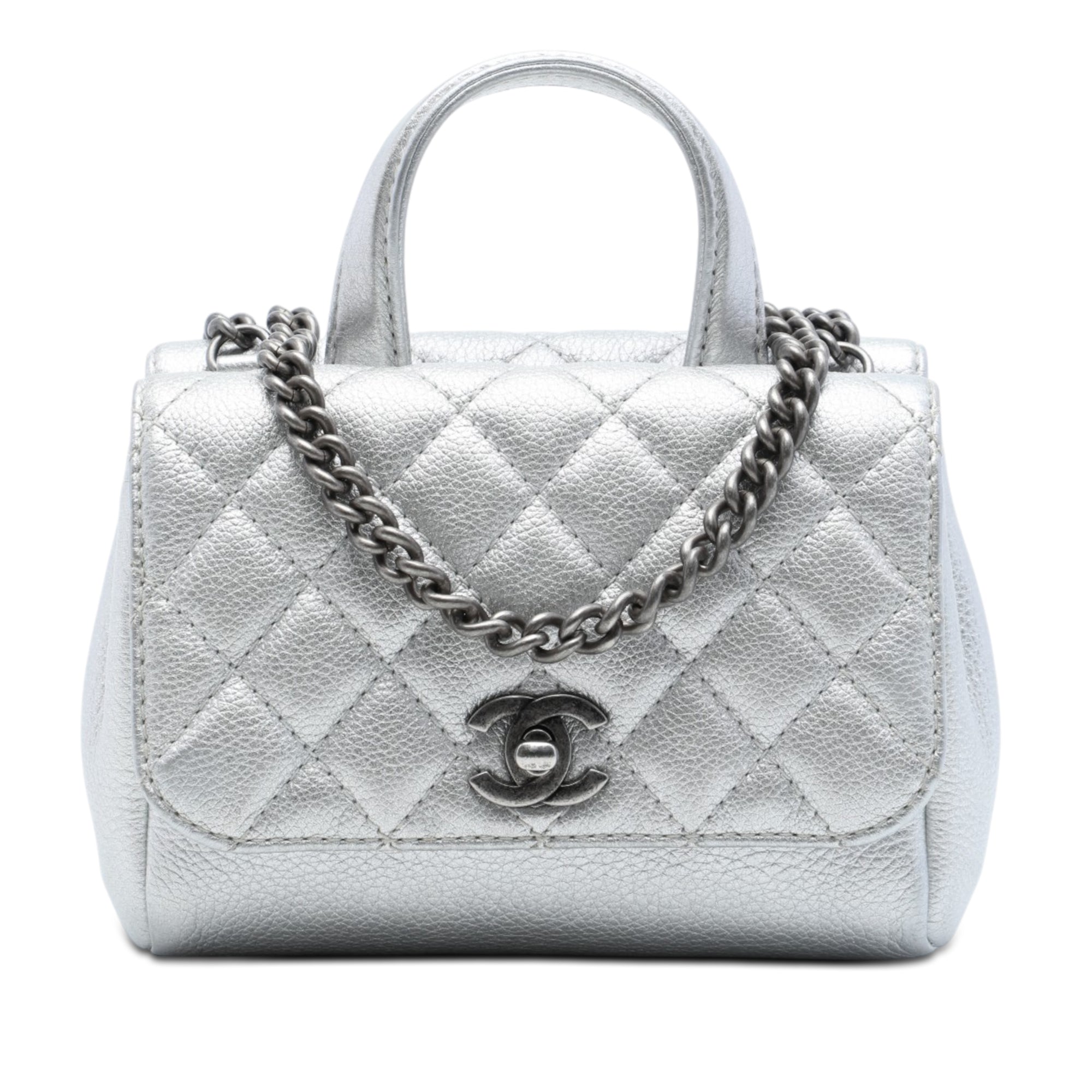 Chanel Metallic Grained Calfskin Pilot Essentials Double Sided Flap - image 1