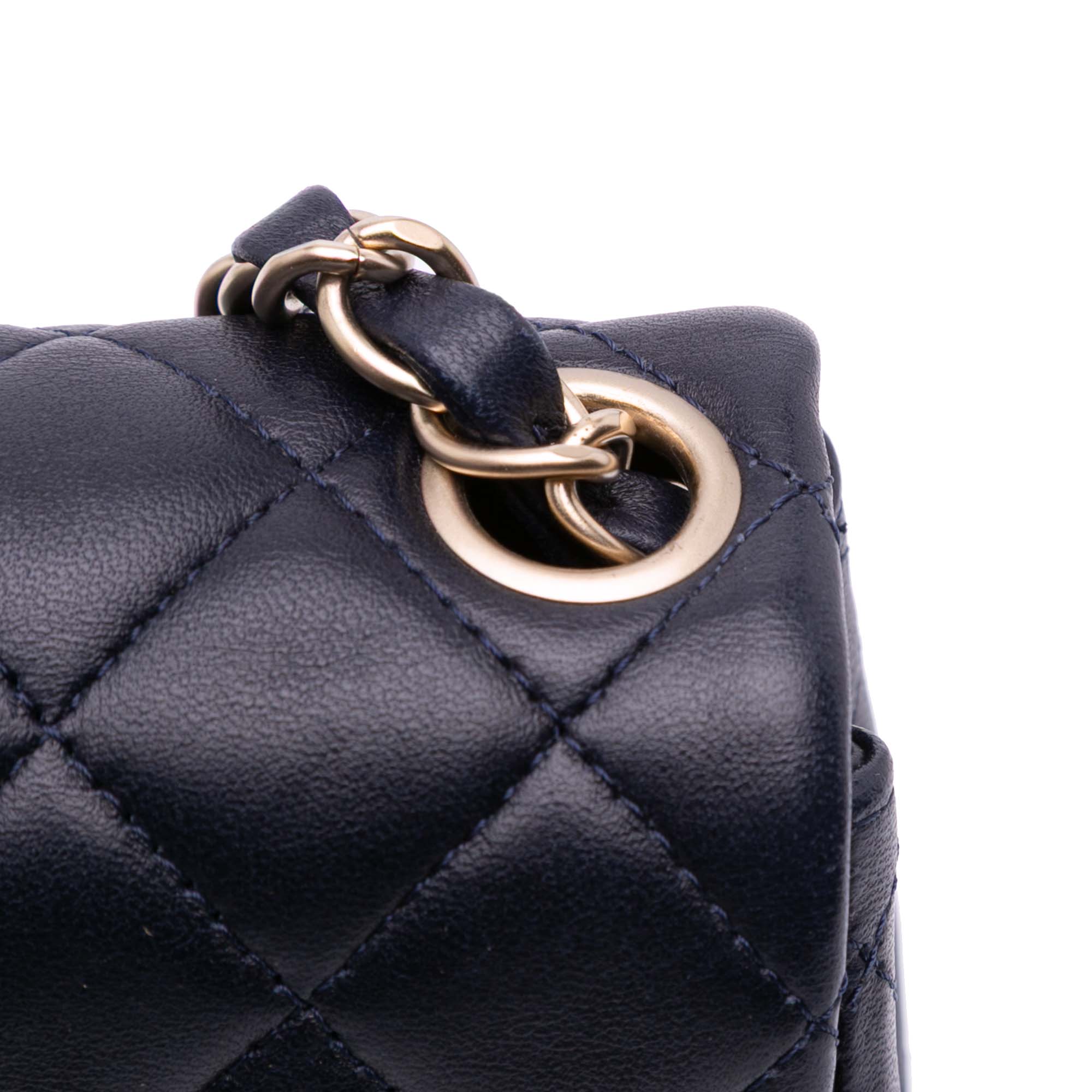 Chanel Mini Square Classic Lambskin Single Flap - image 7