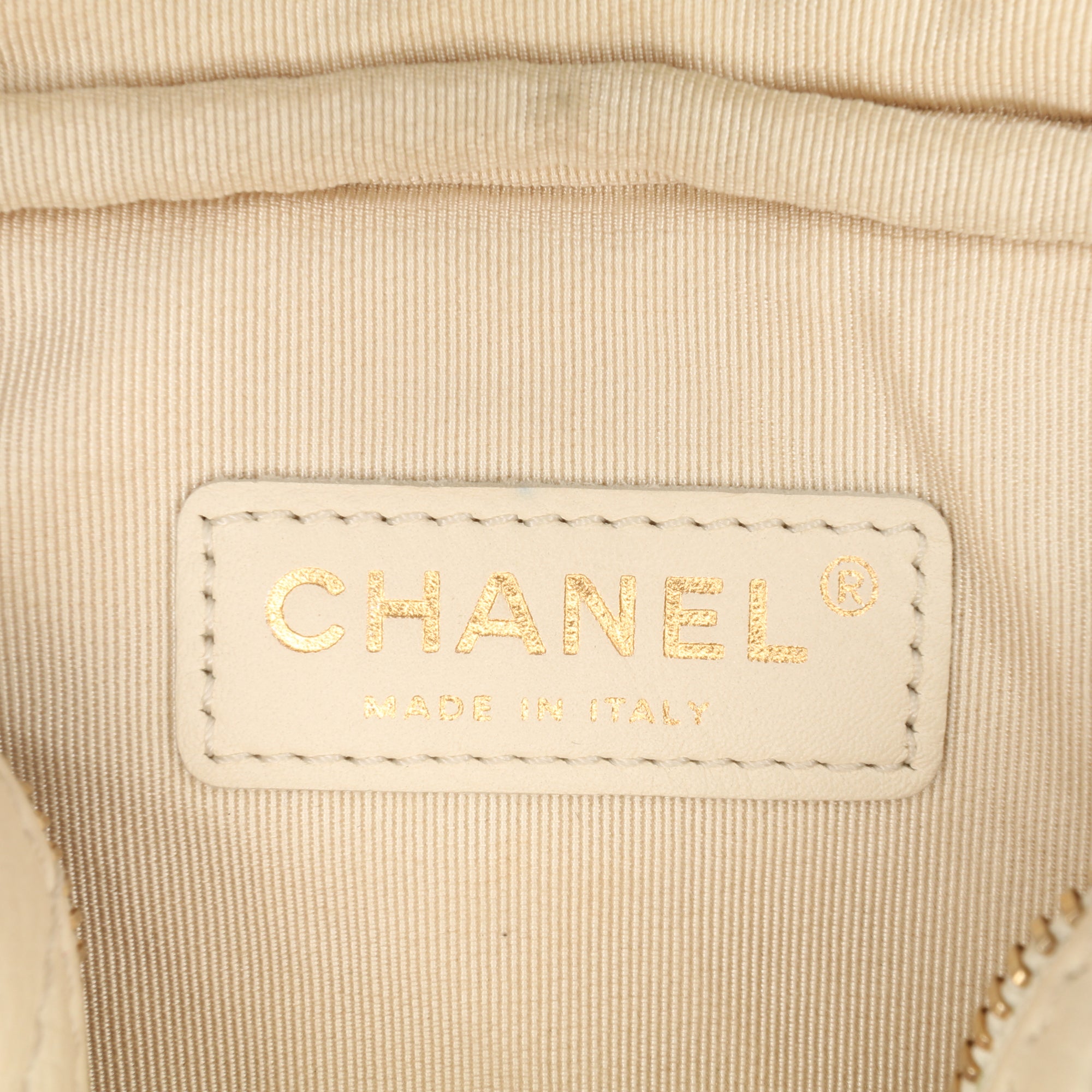 Chanel Small CC Flat Quilted Caviar Camera Bag - image 5