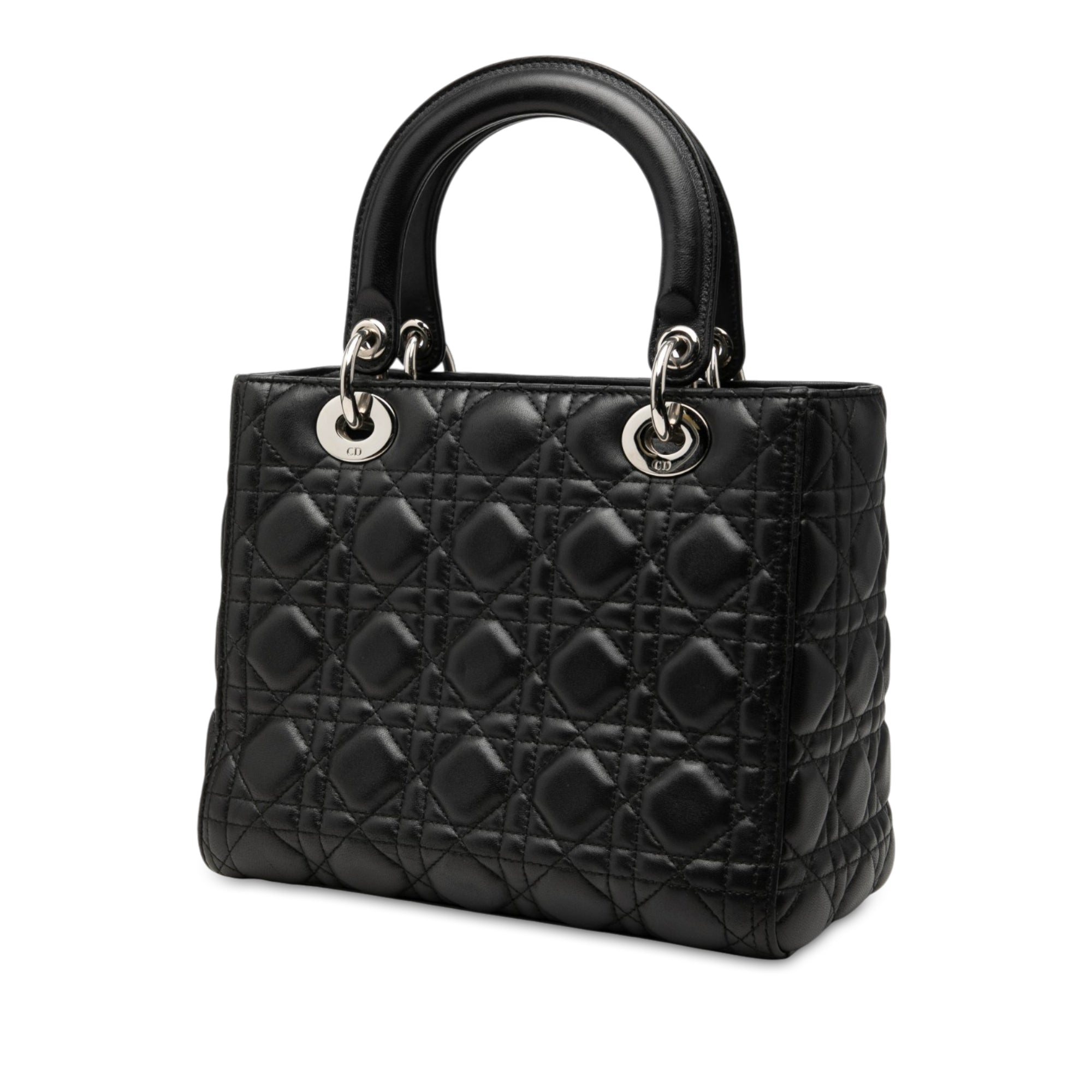 Dior Medium Lambskin Cannage Lady Dior - image 2