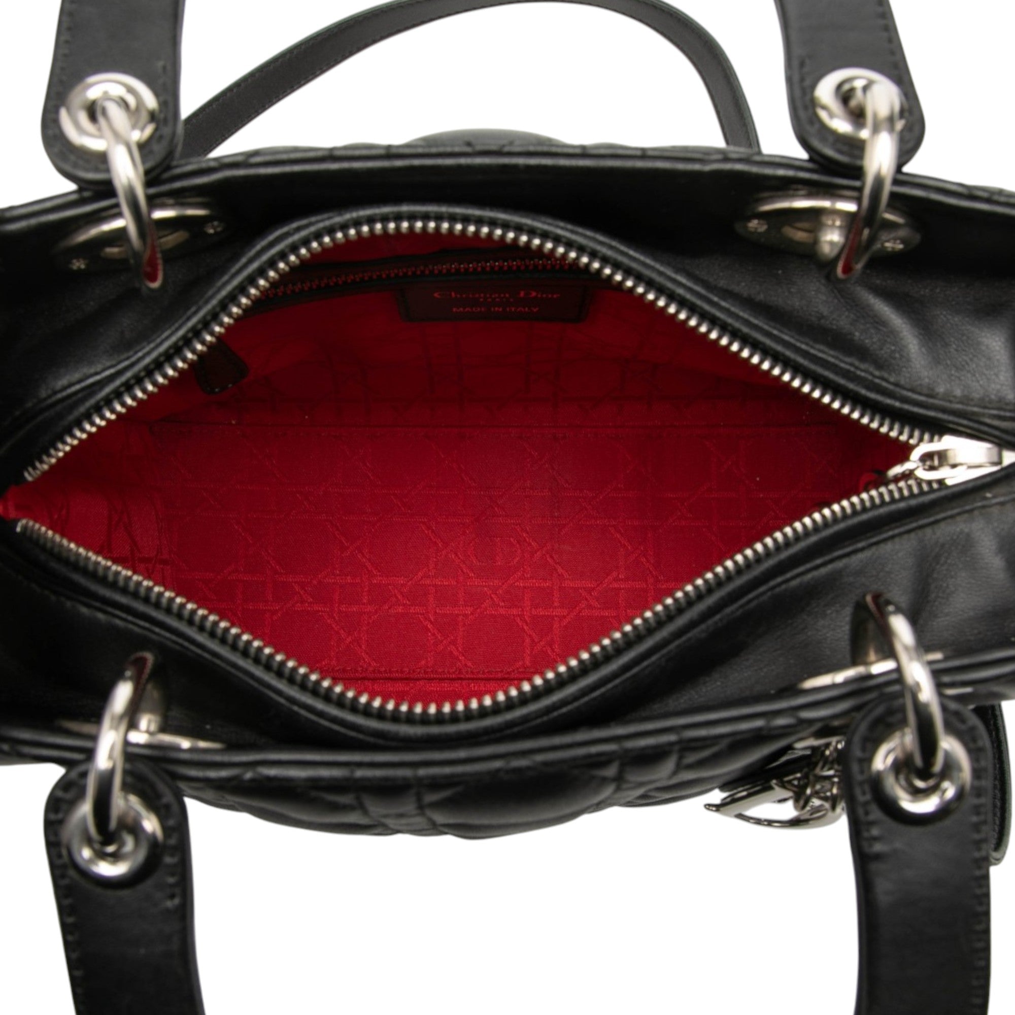 Dior Medium Lambskin Cannage Lady Dior - image 4