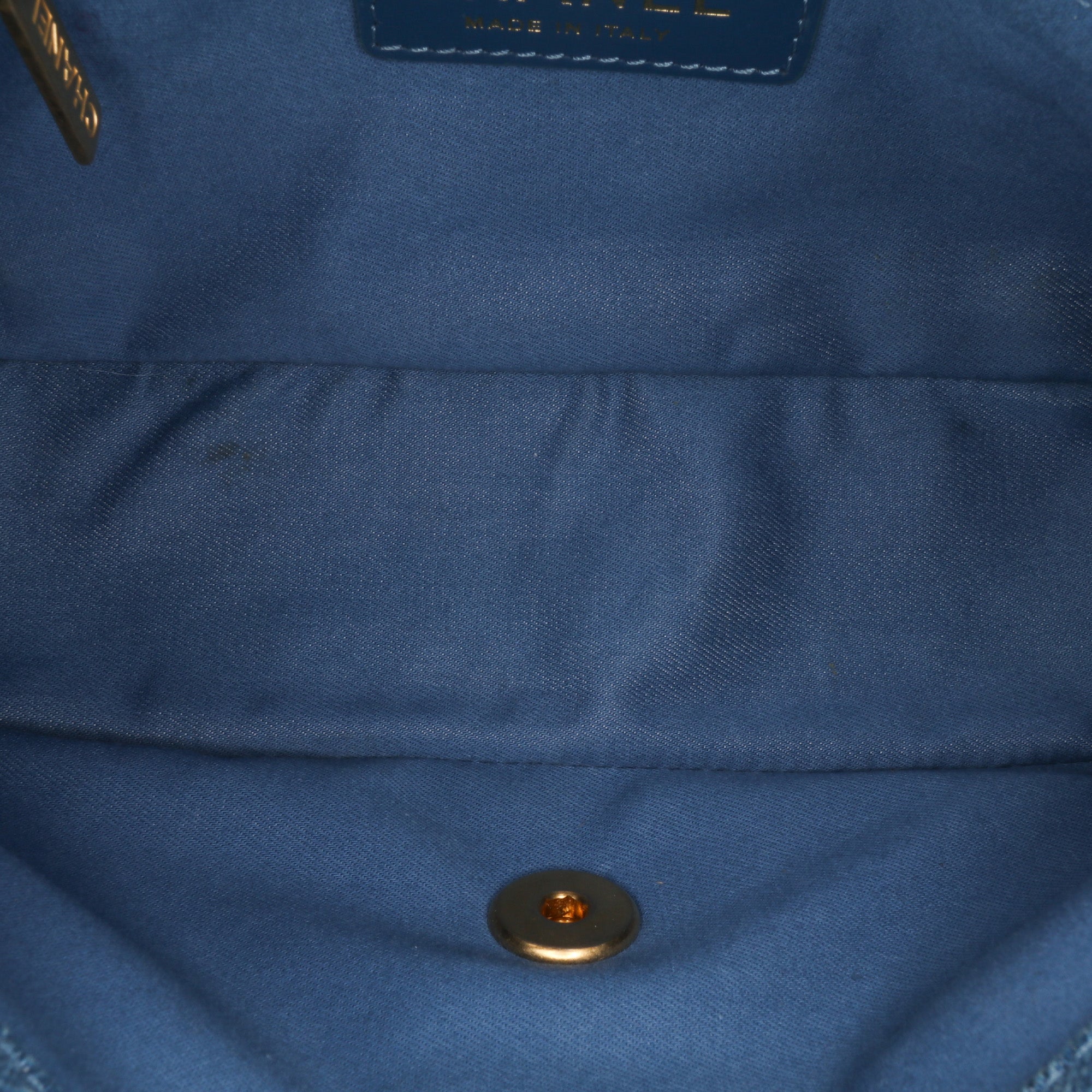 Chanel Mini Rectangular Quilted Denim Mood Flap - image 4