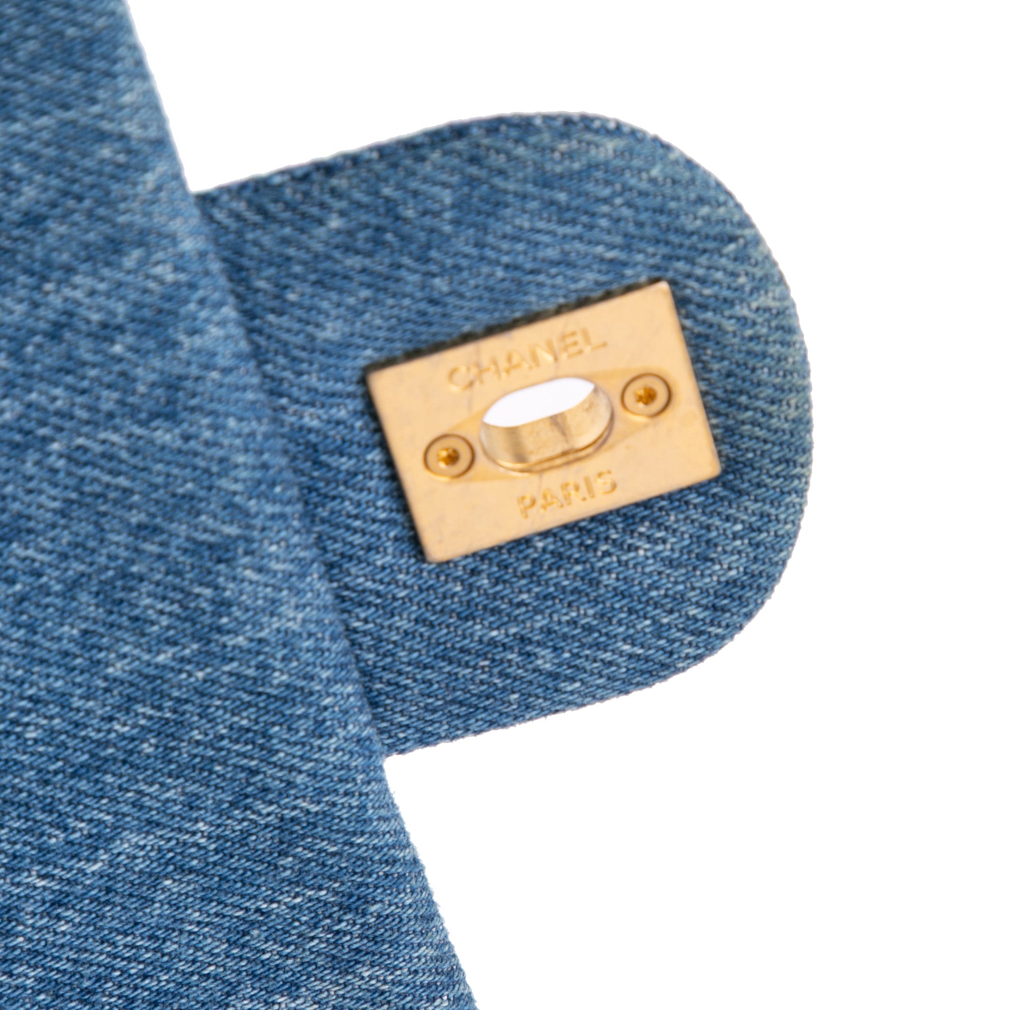 Chanel Mini Rectangular Quilted Denim Mood Flap - image 7