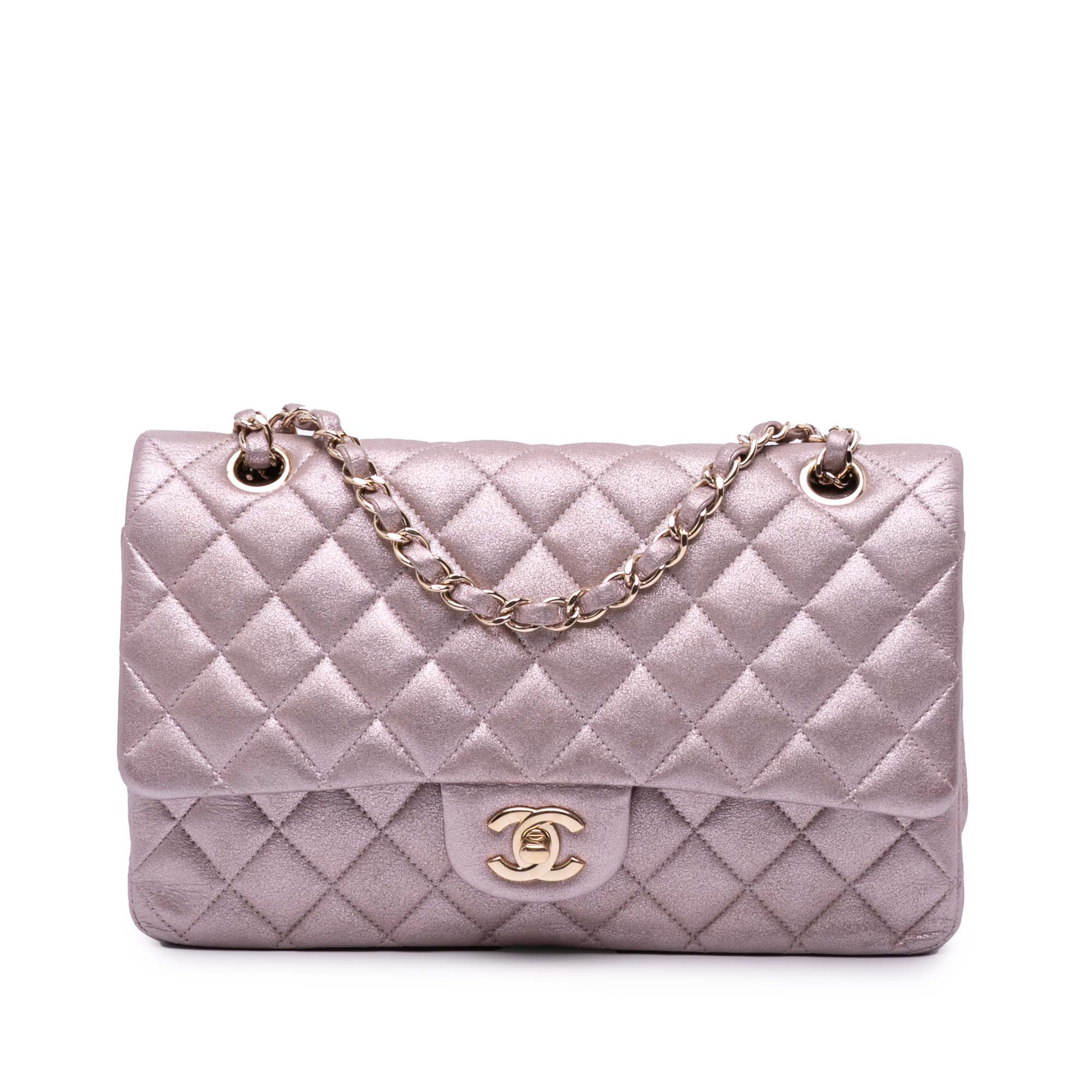Chanel Medium Classic Iridescent Calfskin Double Flap - image 1