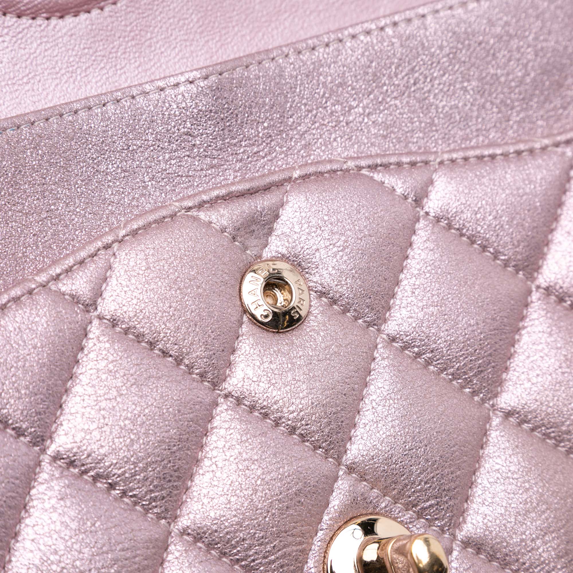 Chanel Medium Classic Iridescent Calfskin Double Flap - image 8
