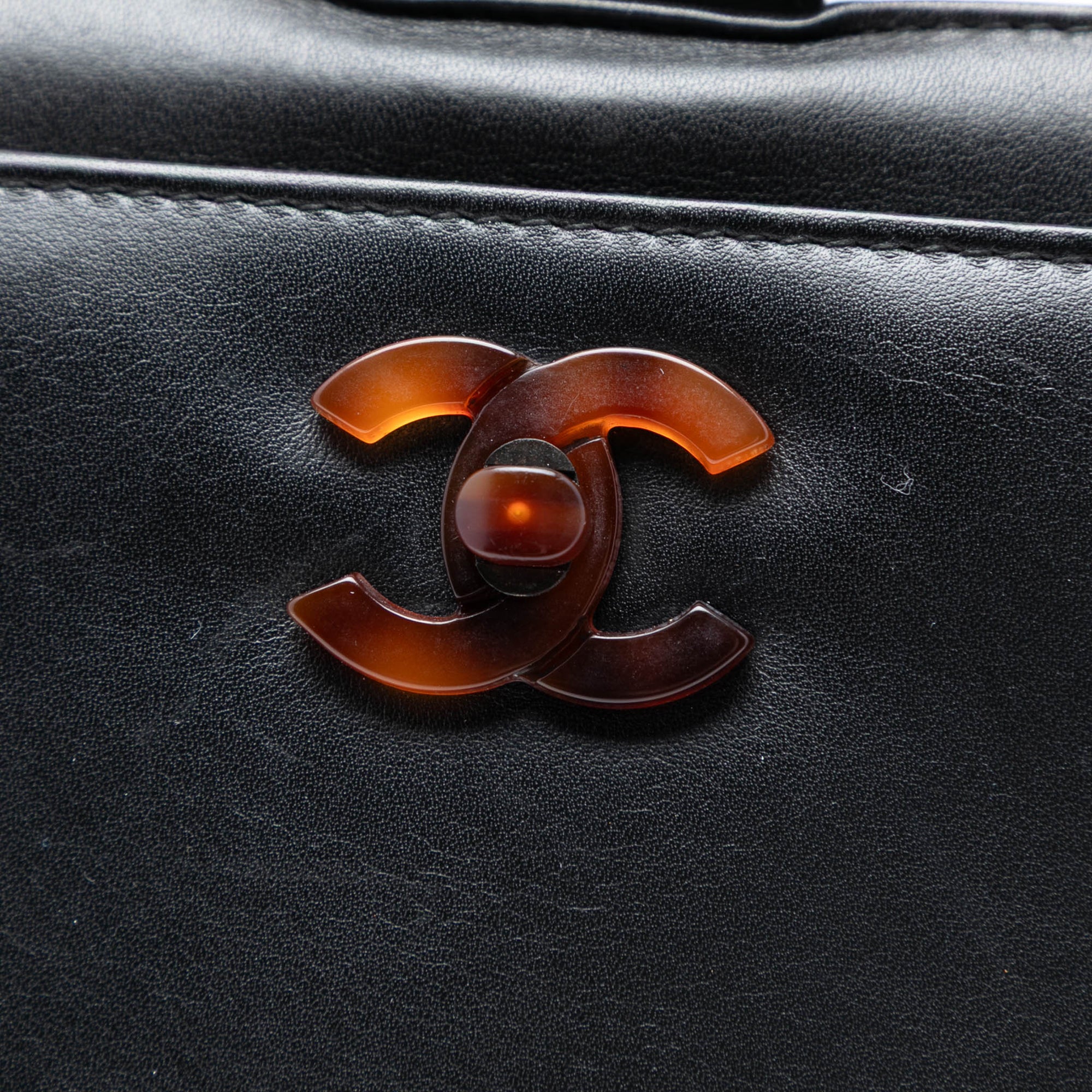 Chanel CC Calfskin Tortoiseshell Handbag - image 5