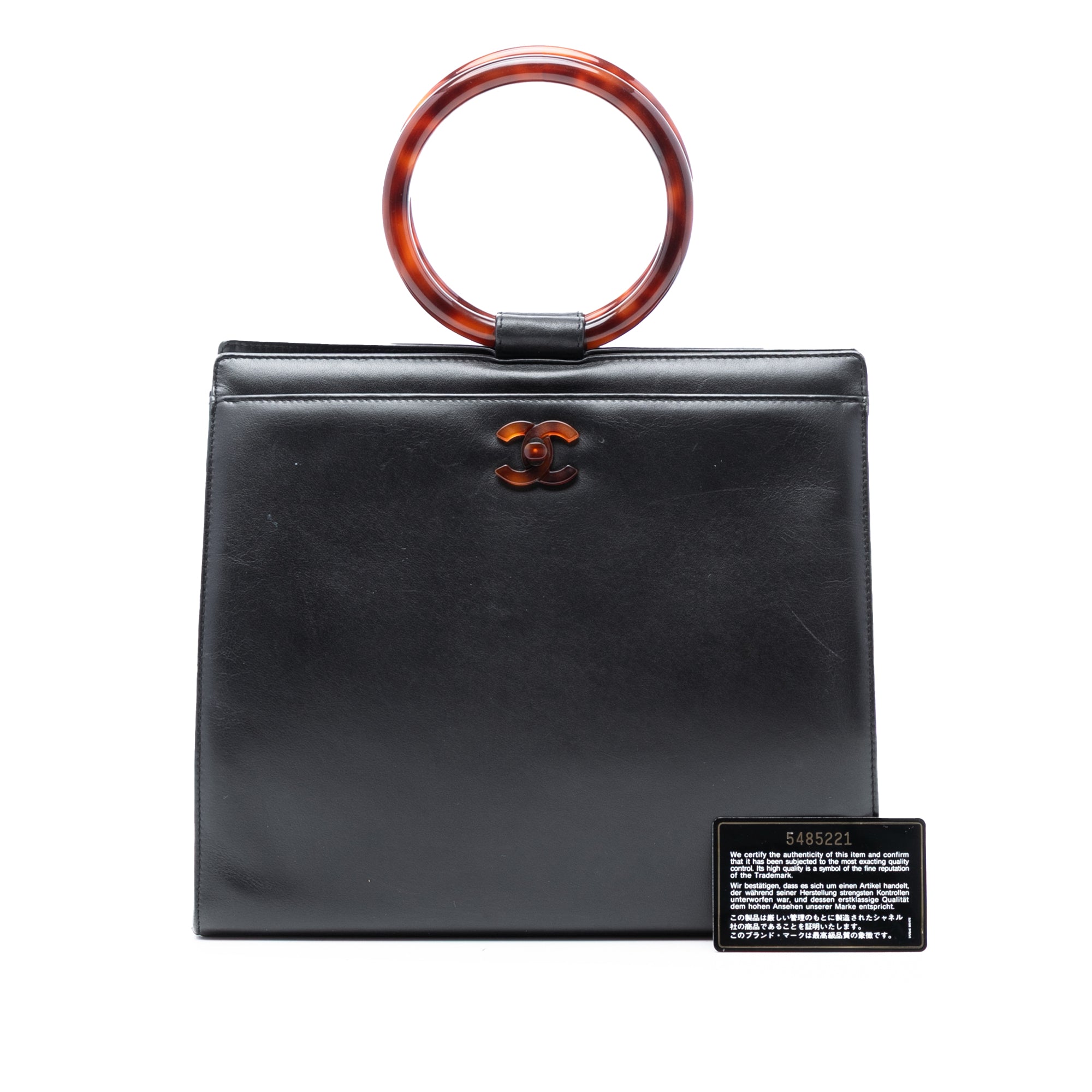 Chanel CC Calfskin Tortoiseshell Handbag - image 8