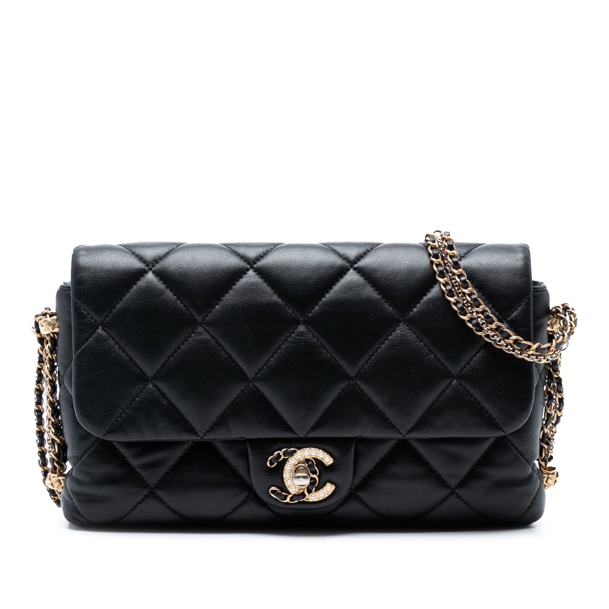 Chanel Quilted Lambskin Crush on Chains Flap - image 1
