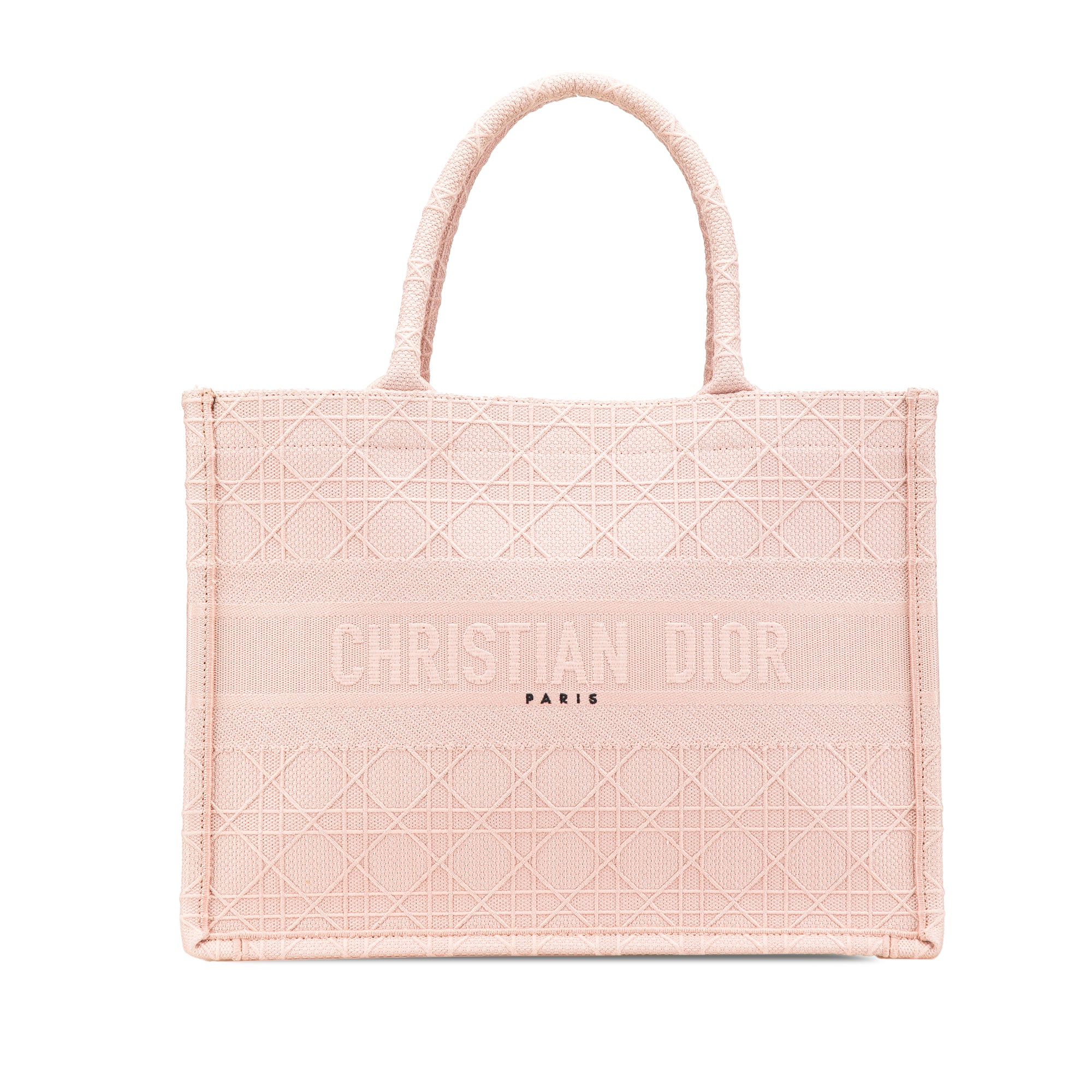 Dior Medium Canvas Cannage Embroidered Book Tote - image 1