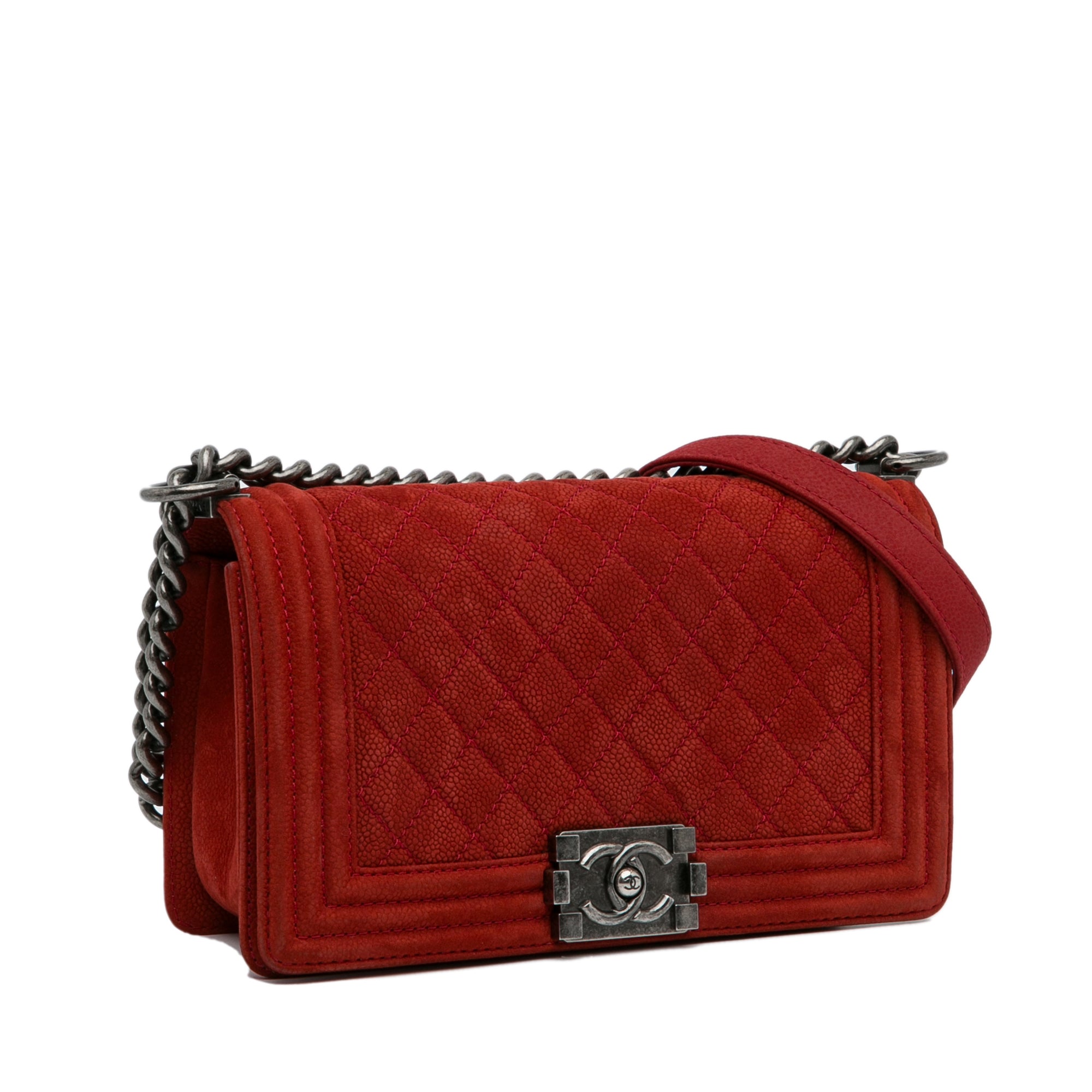Chanel Old Medium Quilted Caviar Boy Flap - image 2