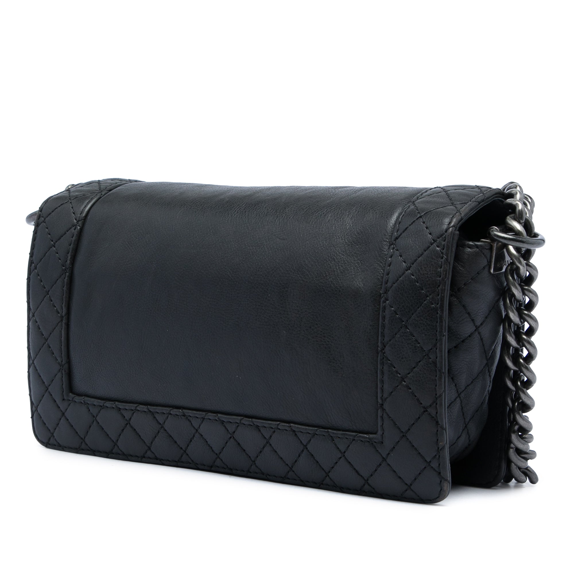 Chanel Old Medium Lambskin Boy Reverso Flap - image 2