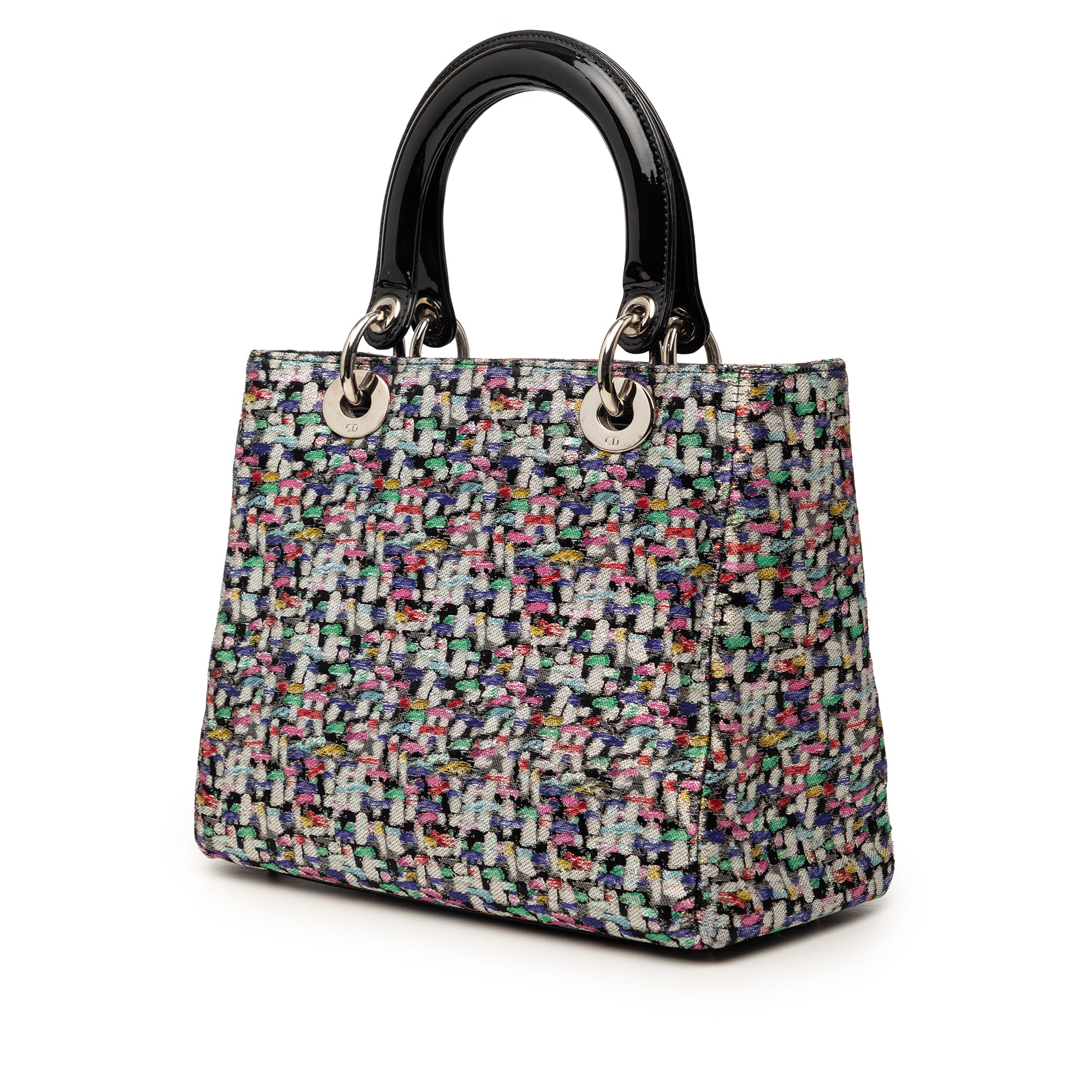 Dior Medium Multicolor Metallic Fabric and Patent Leather Lady Dior - image 2