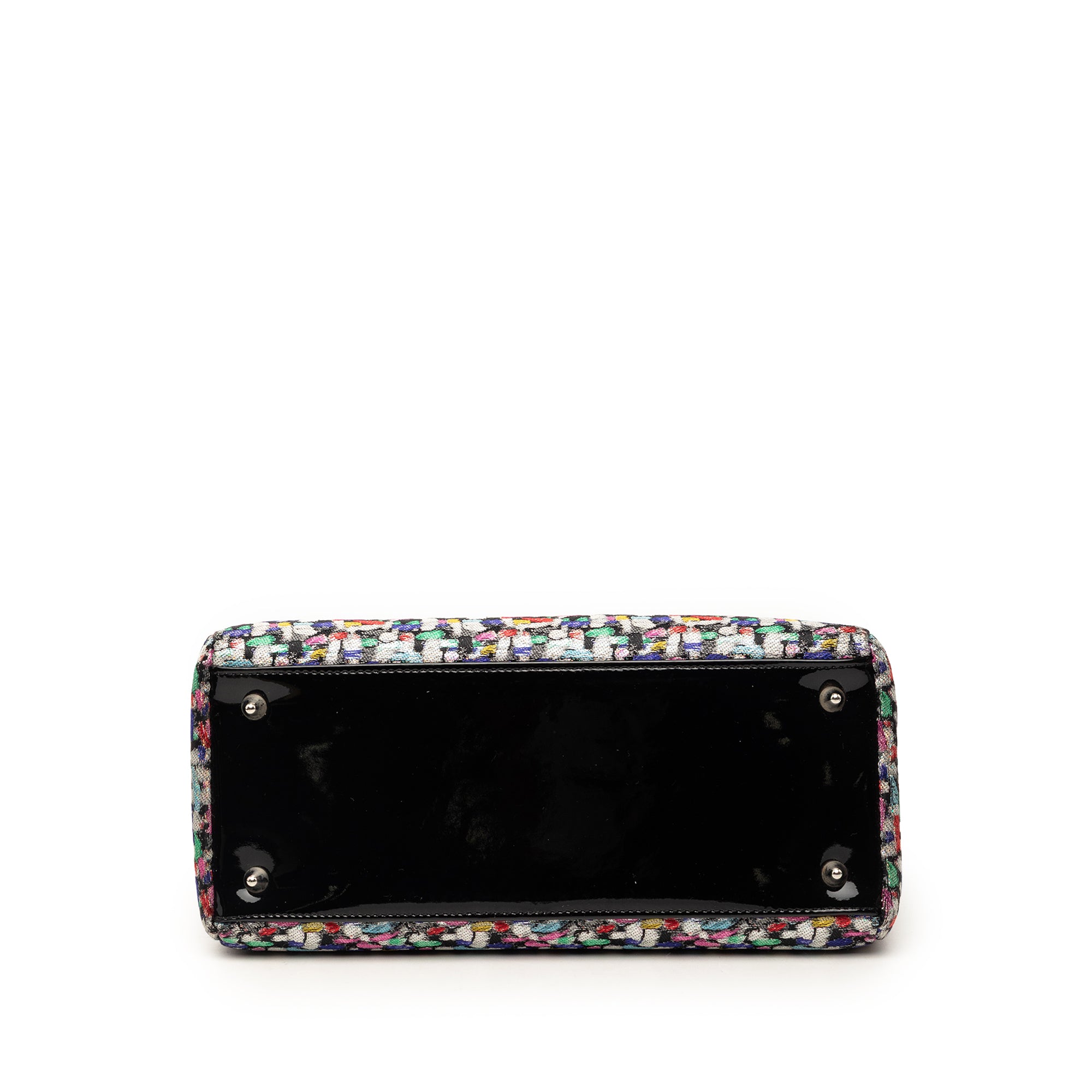 Dior Medium Multicolor Metallic Fabric and Patent Leather Lady Dior - image 3