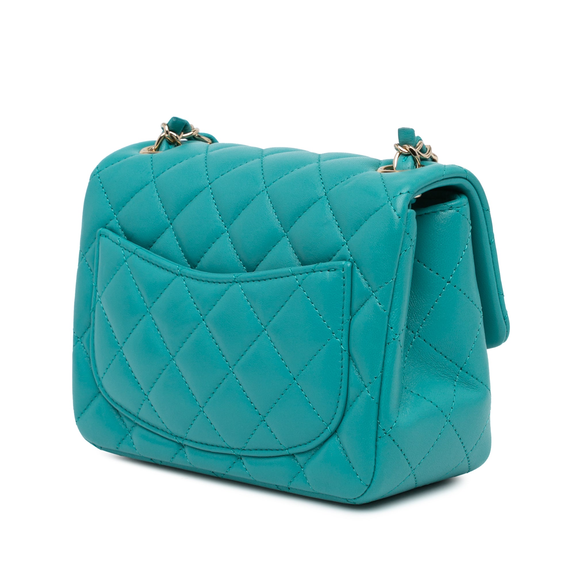 Chanel Mini Square Classic Lambskin Single Flap - image 2