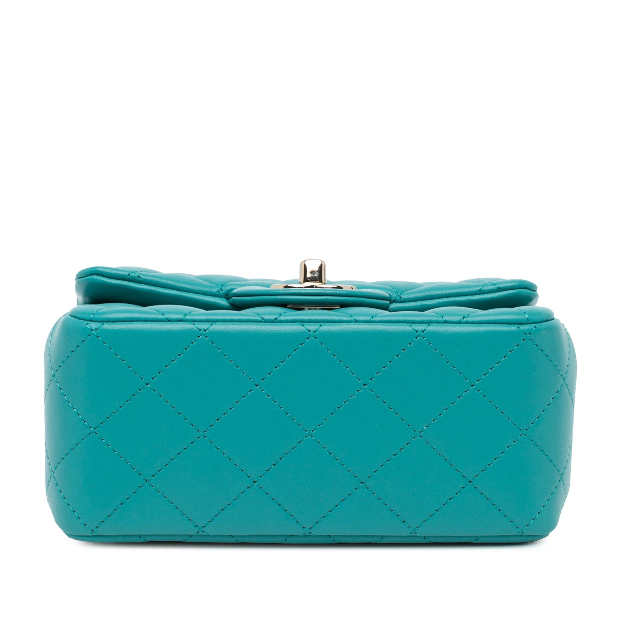 Chanel Mini Square Classic Lambskin Single Flap - image 3