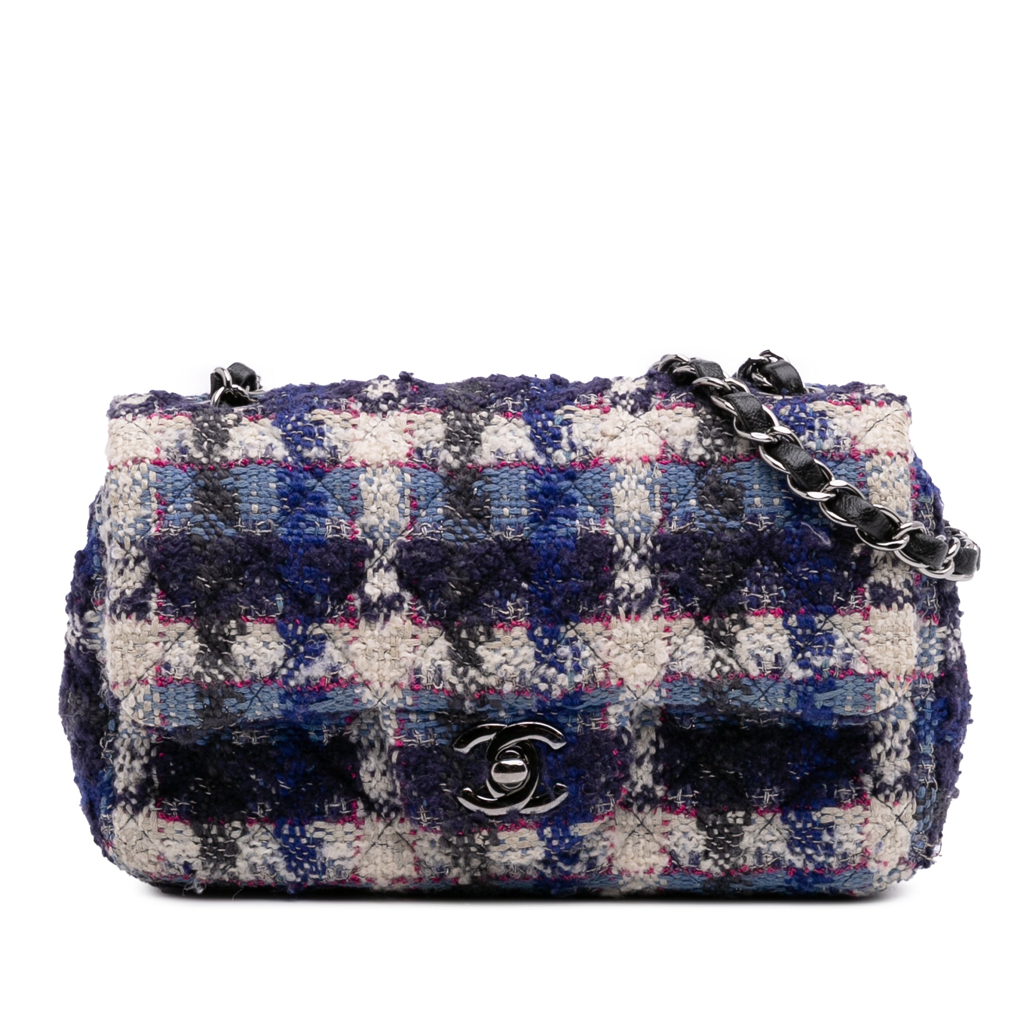 Chanel Mini Rectangular Classic Tweed Single Flap - image 1