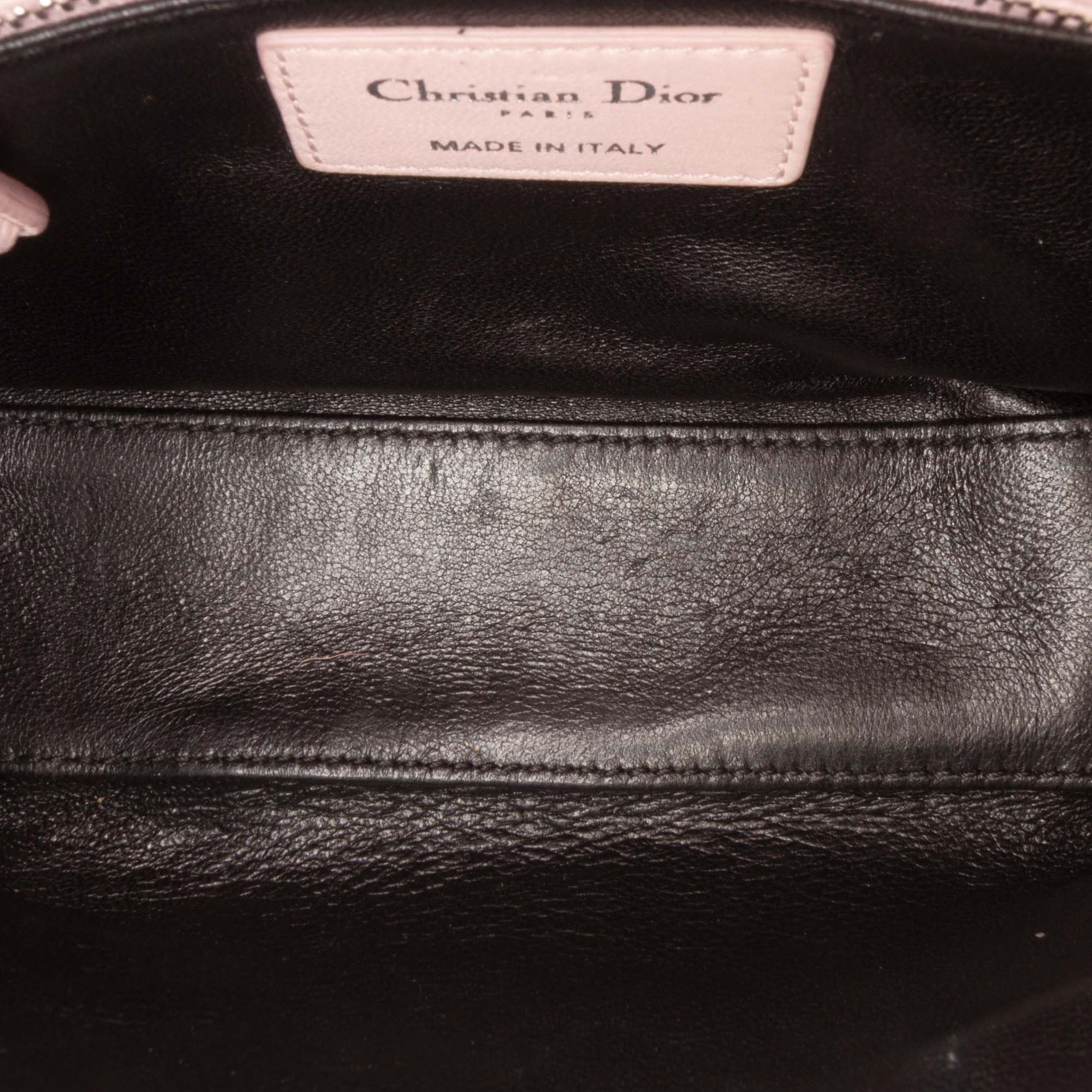 Dior Mini Calfskin Sequin Embellished Lady Dior - image 4