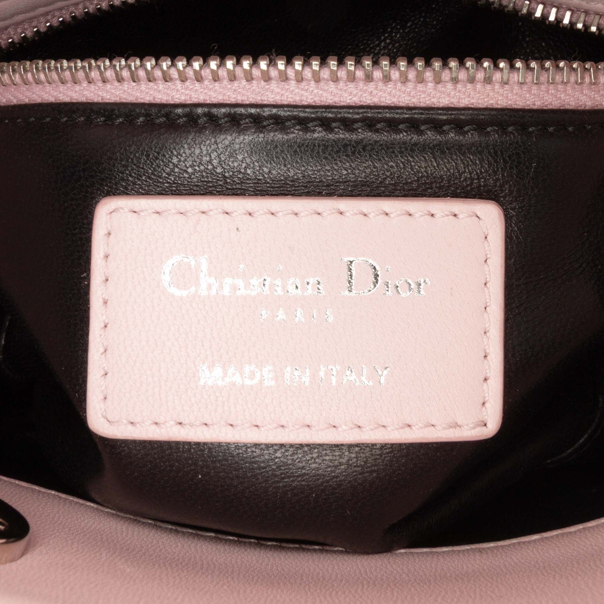 Dior Mini Calfskin Sequin Embellished Lady Dior - image 5