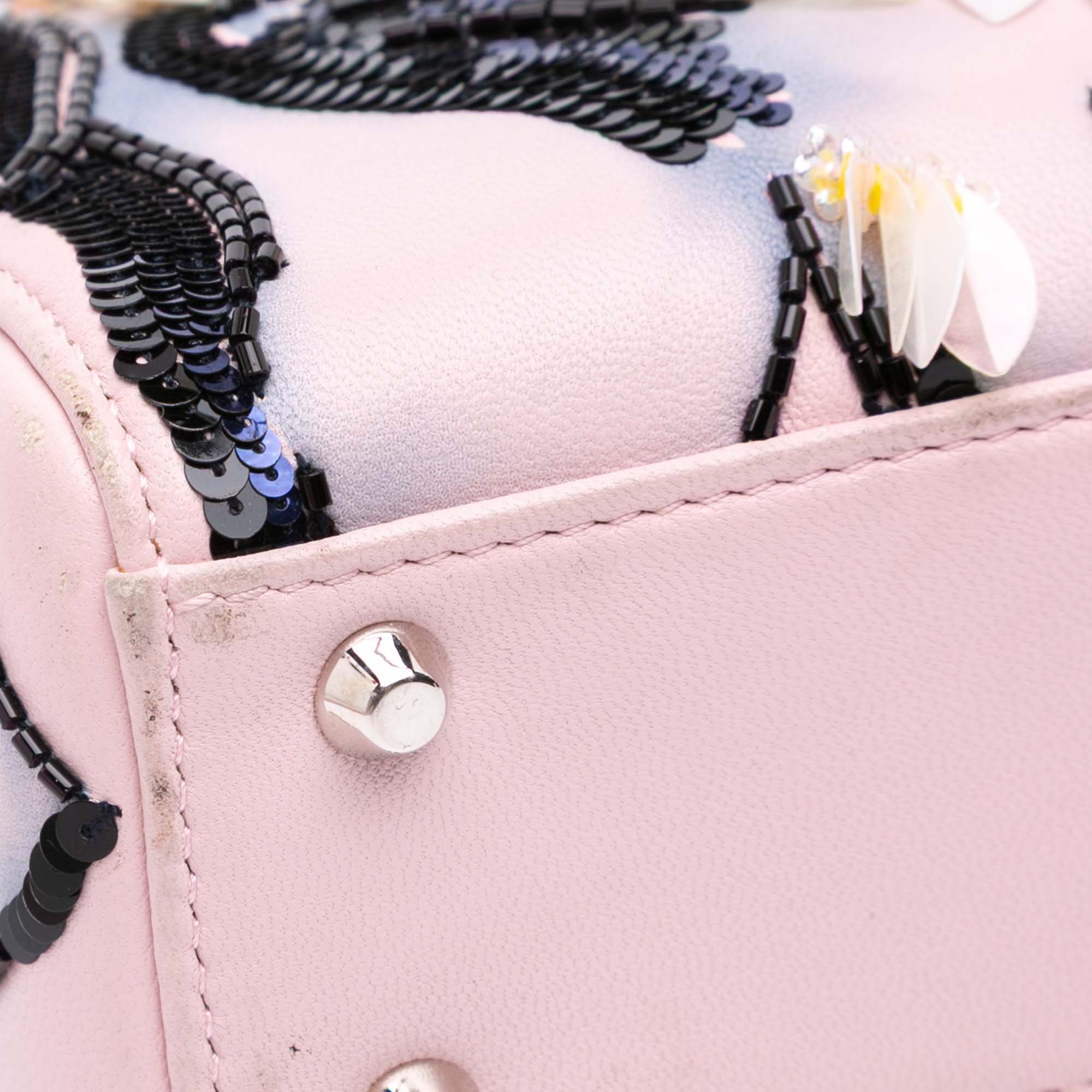 Dior Mini Calfskin Sequin Embellished Lady Dior - image 9
