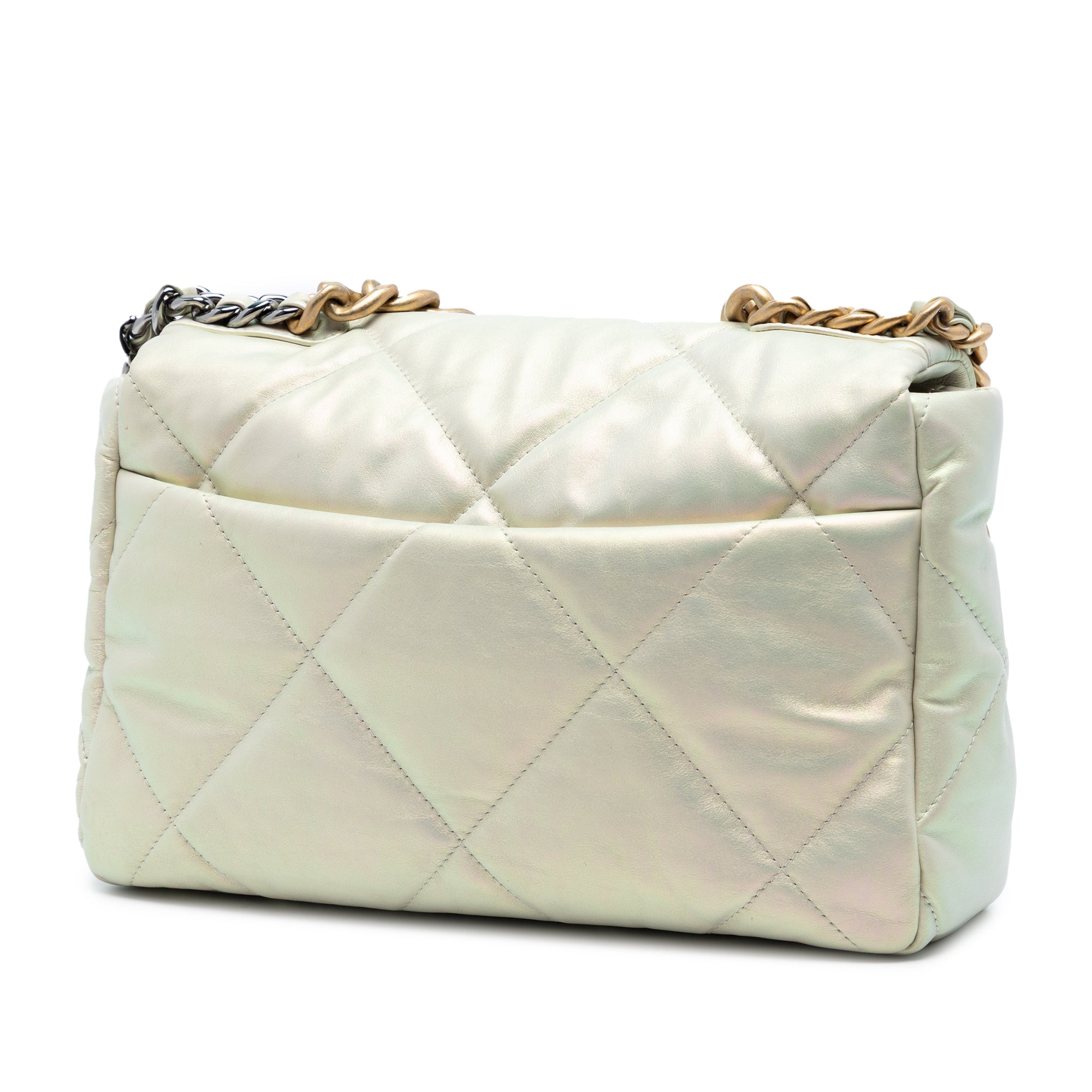 Chanel Large Iridescent Lambskin 19 Flap - image 2