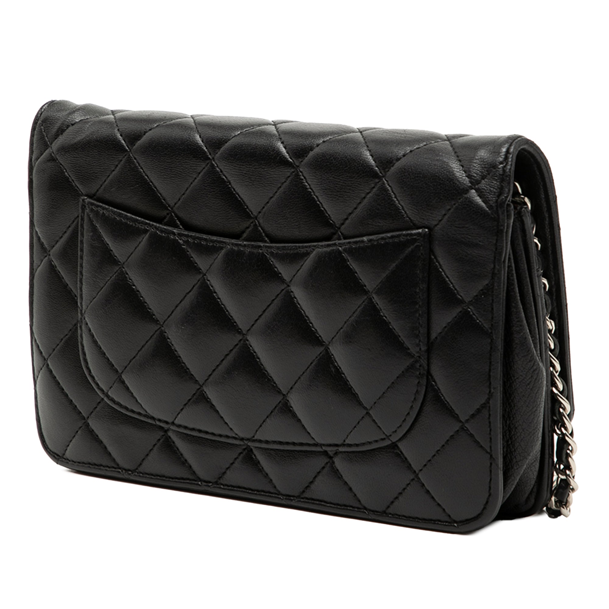 Chanel CC Quilted Lambskin Wallet On Chain - image 2