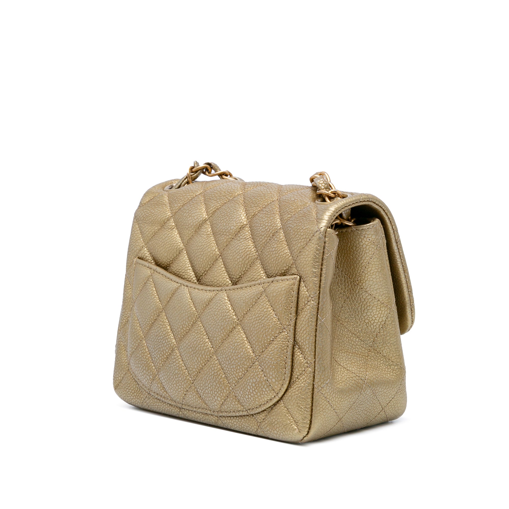 Chanel Mini Square Classic Caviar Single Flap - image 2