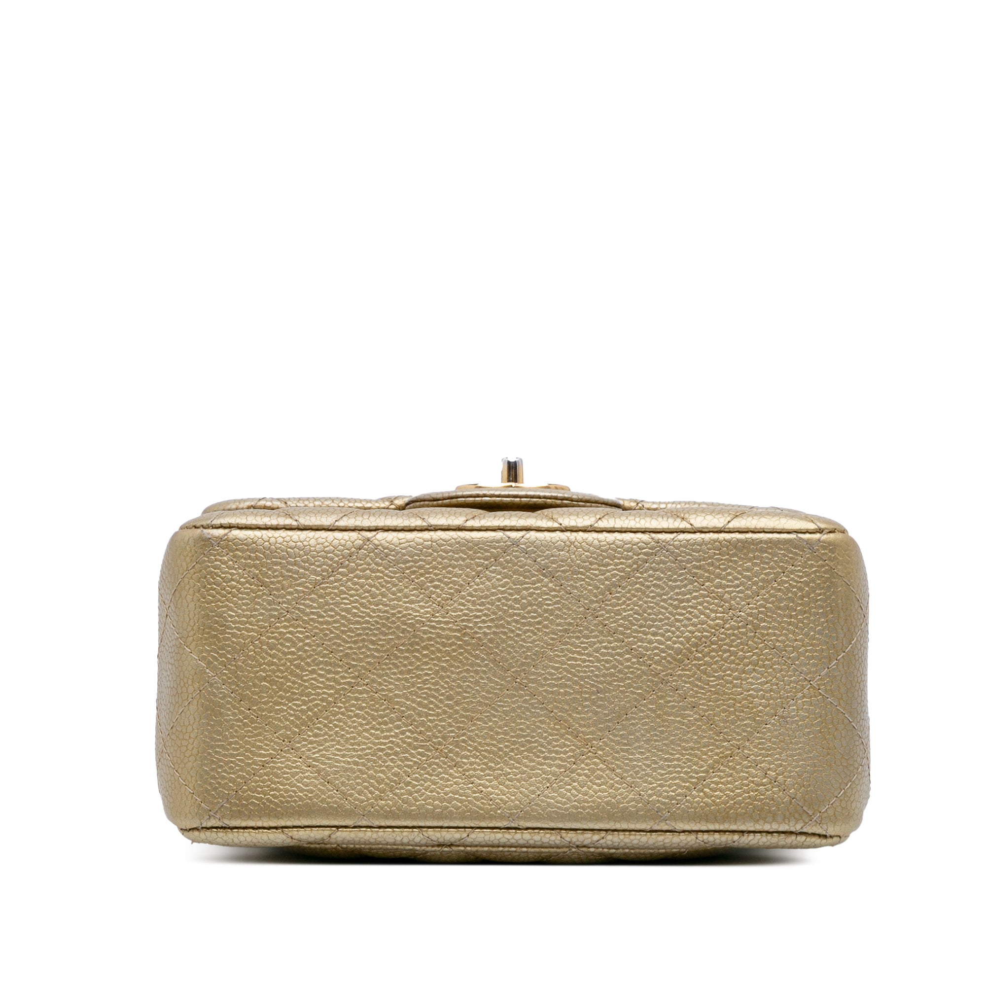 Chanel Mini Square Classic Caviar Single Flap - image 3