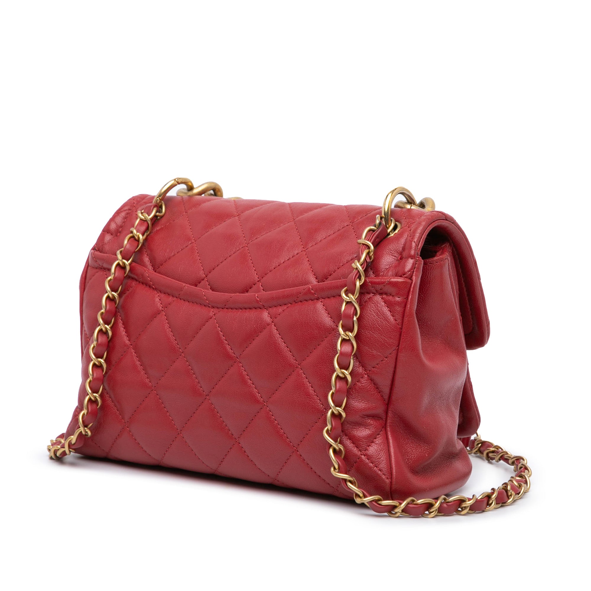 Chanel Small Quilted Lambskin Chain Link Flap - image 2