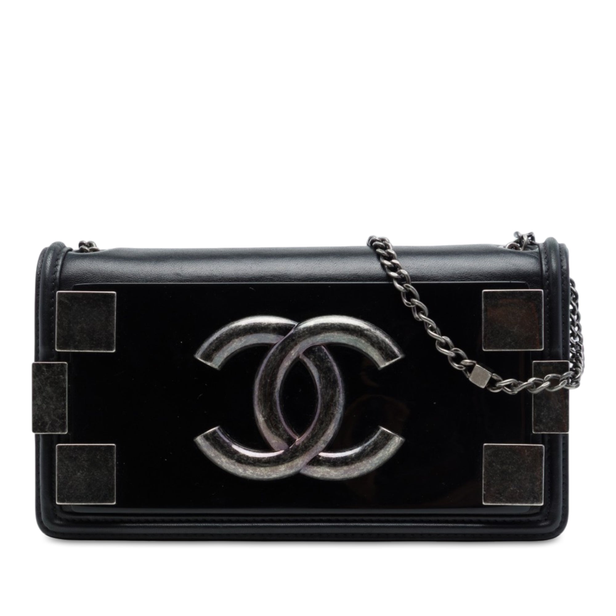 Chanel Lambskin and Acrylic Boy Brick Horizontal Flap - image 1