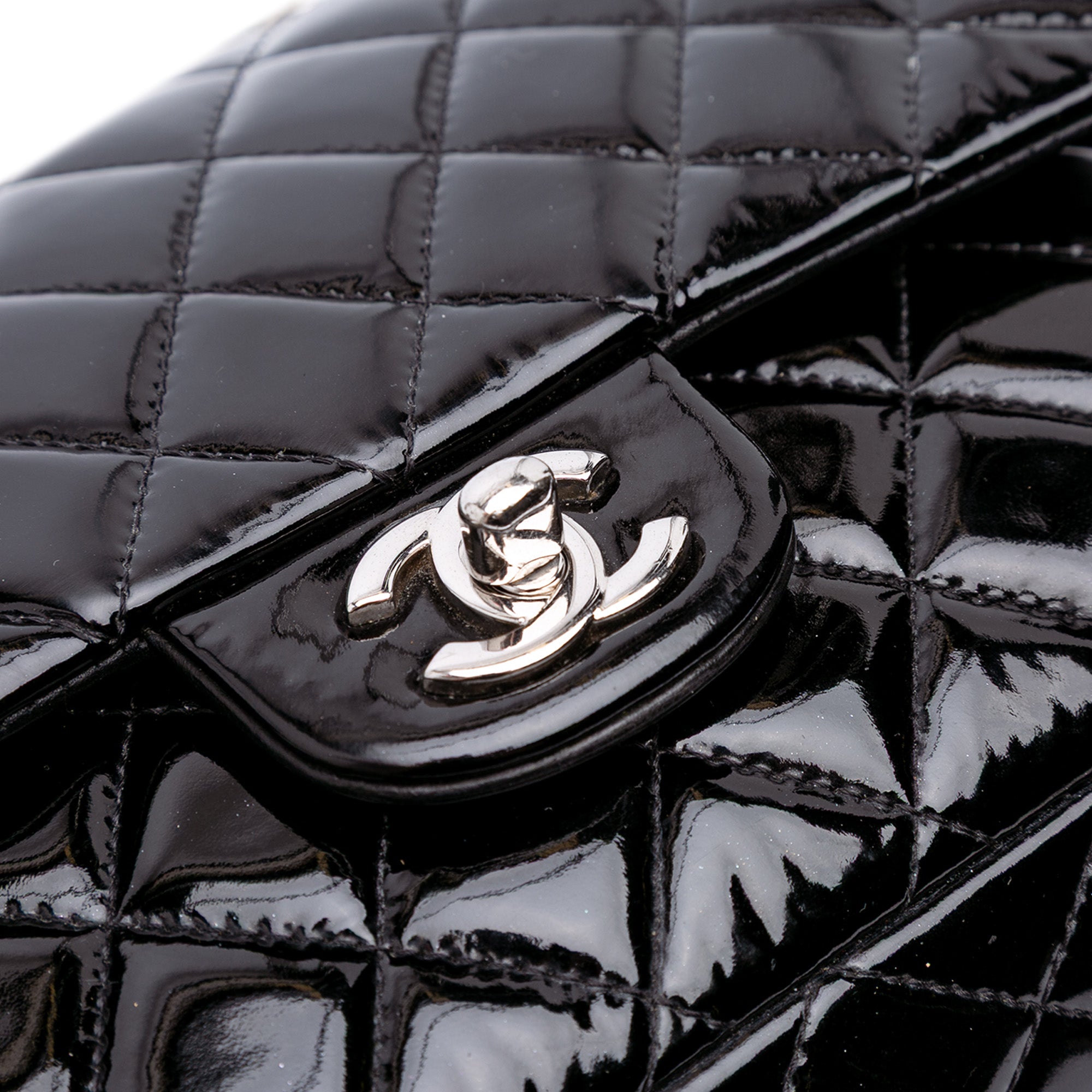 Chanel Medium Classic Patent Double Flap - image 10