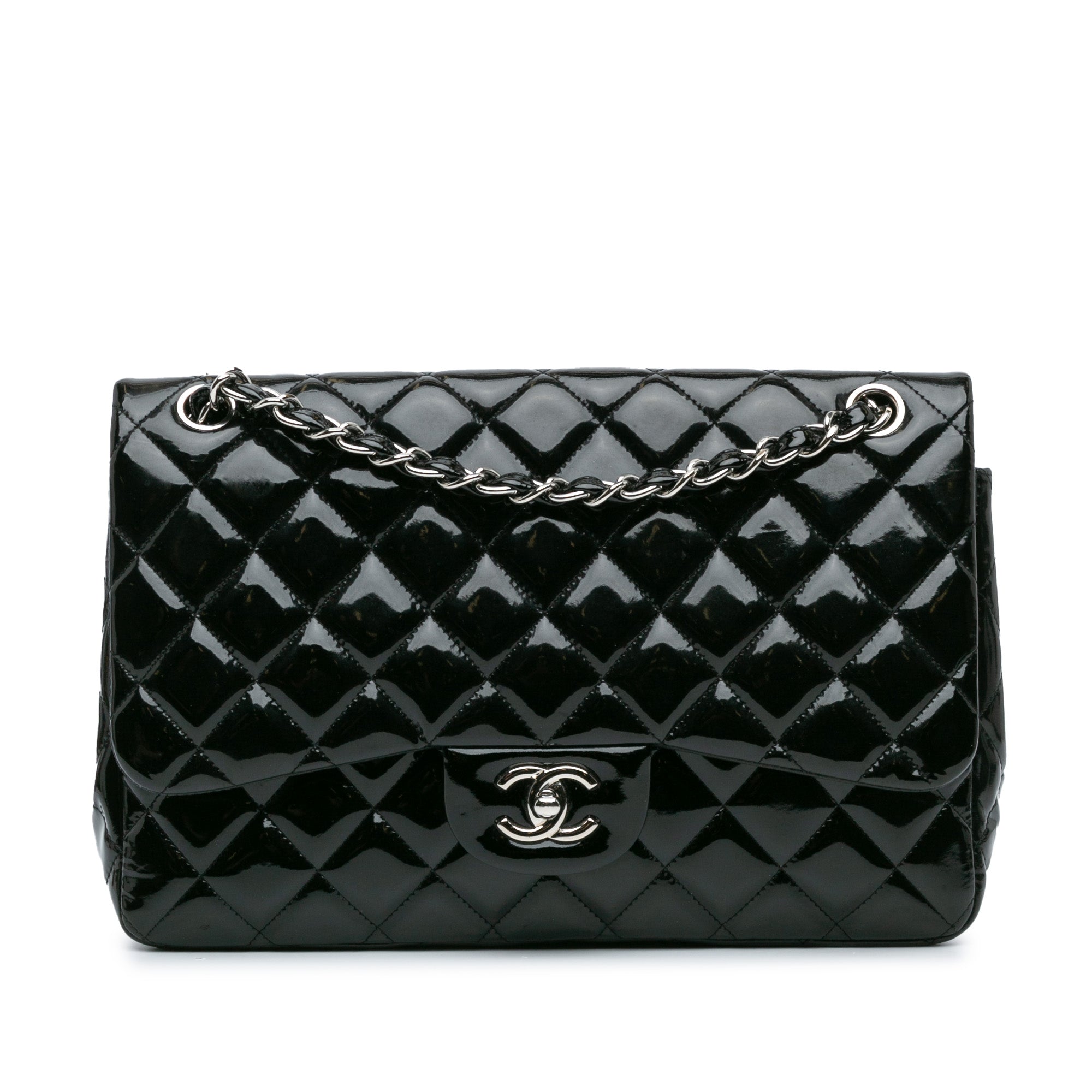 Chanel Jumbo Classic Patent Double Flap - image 1