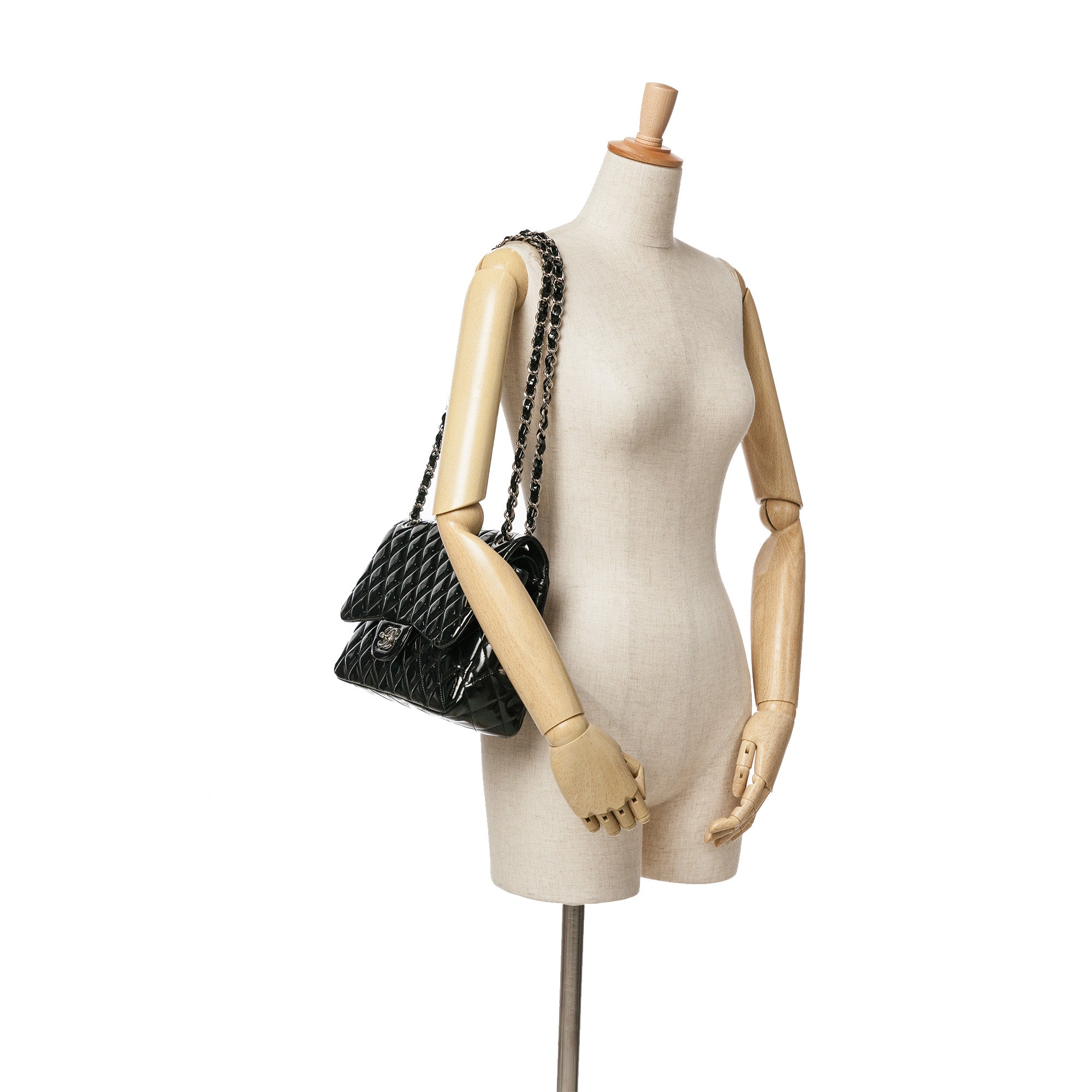Chanel Jumbo Classic Patent Double Flap - image 11