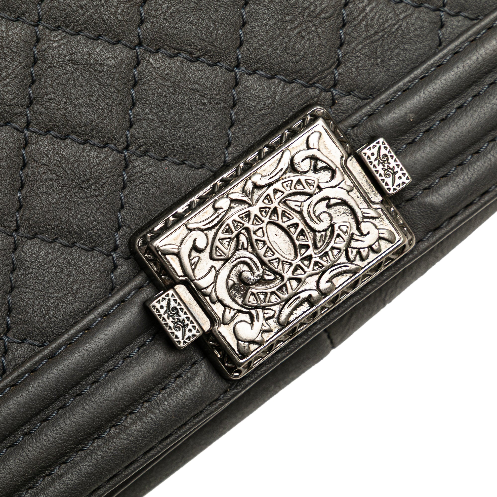Chanel Paris Dallas Old Medium Quilted Calfskin Cowboy Boy Flap - image 7