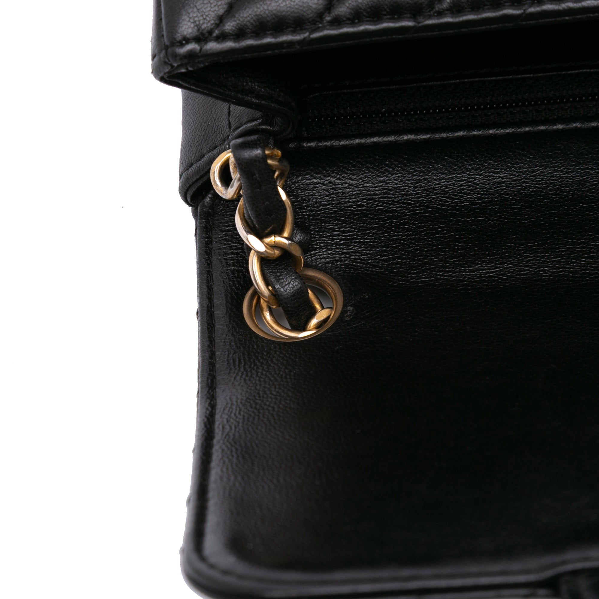 Chanel Mini Square Classic Chevron Lambskin Single Flap - image 8